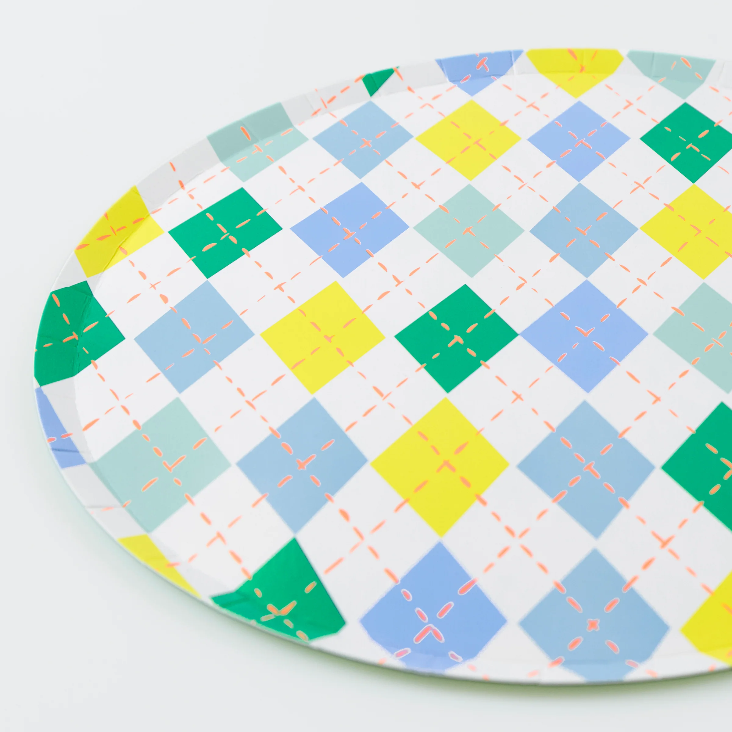 Argyle Dinner Plates (x 8) - Image 2