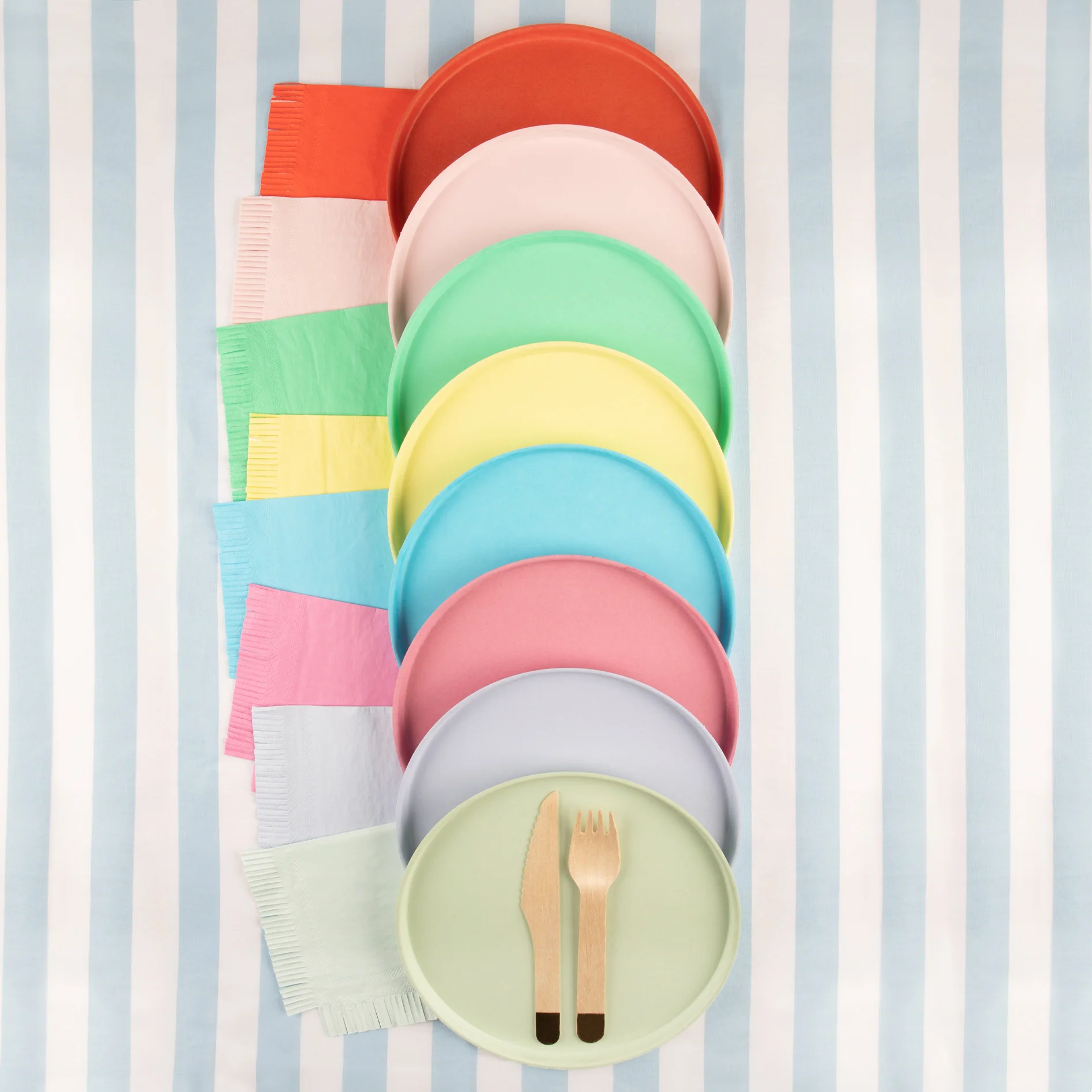 Assorted Bright Small Napkins (x 16) - Image 3