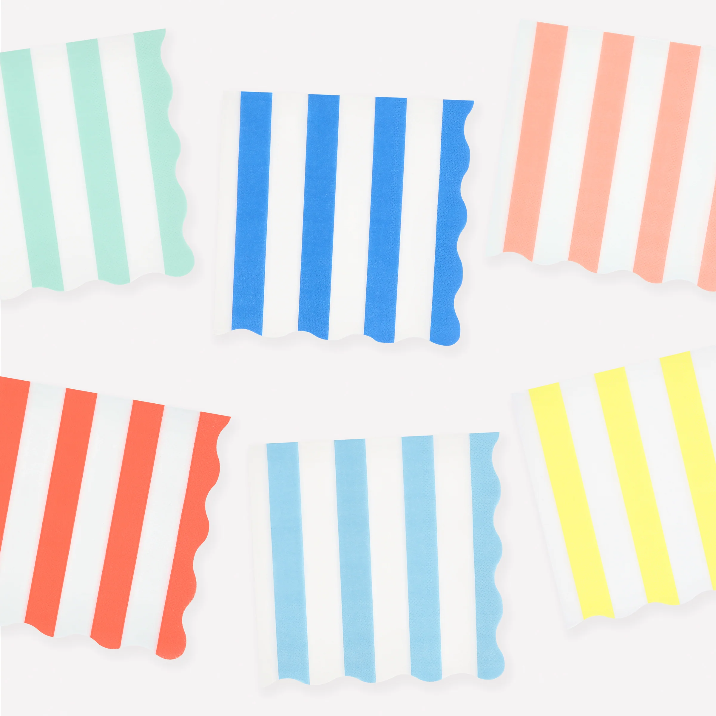 Beach Striped Large Napkins (x 16)