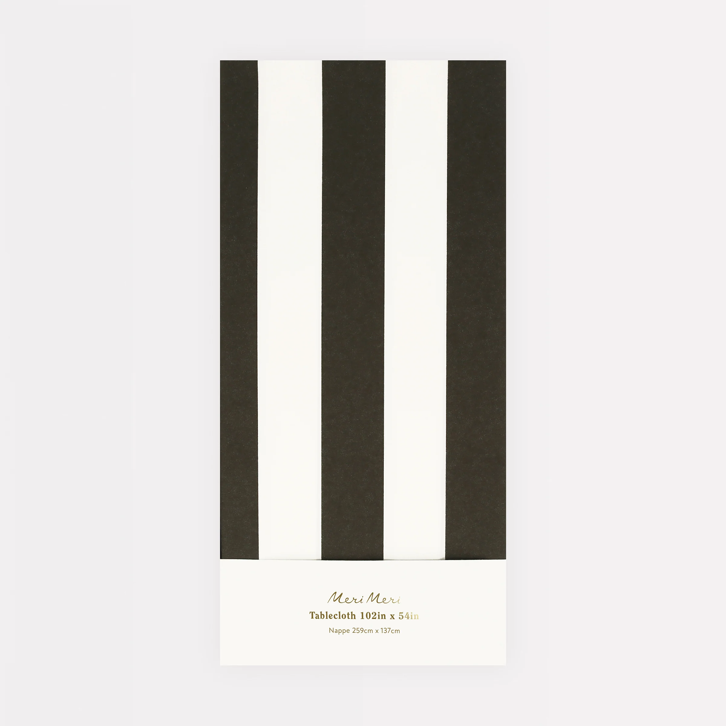 Black Striped Tablecloth