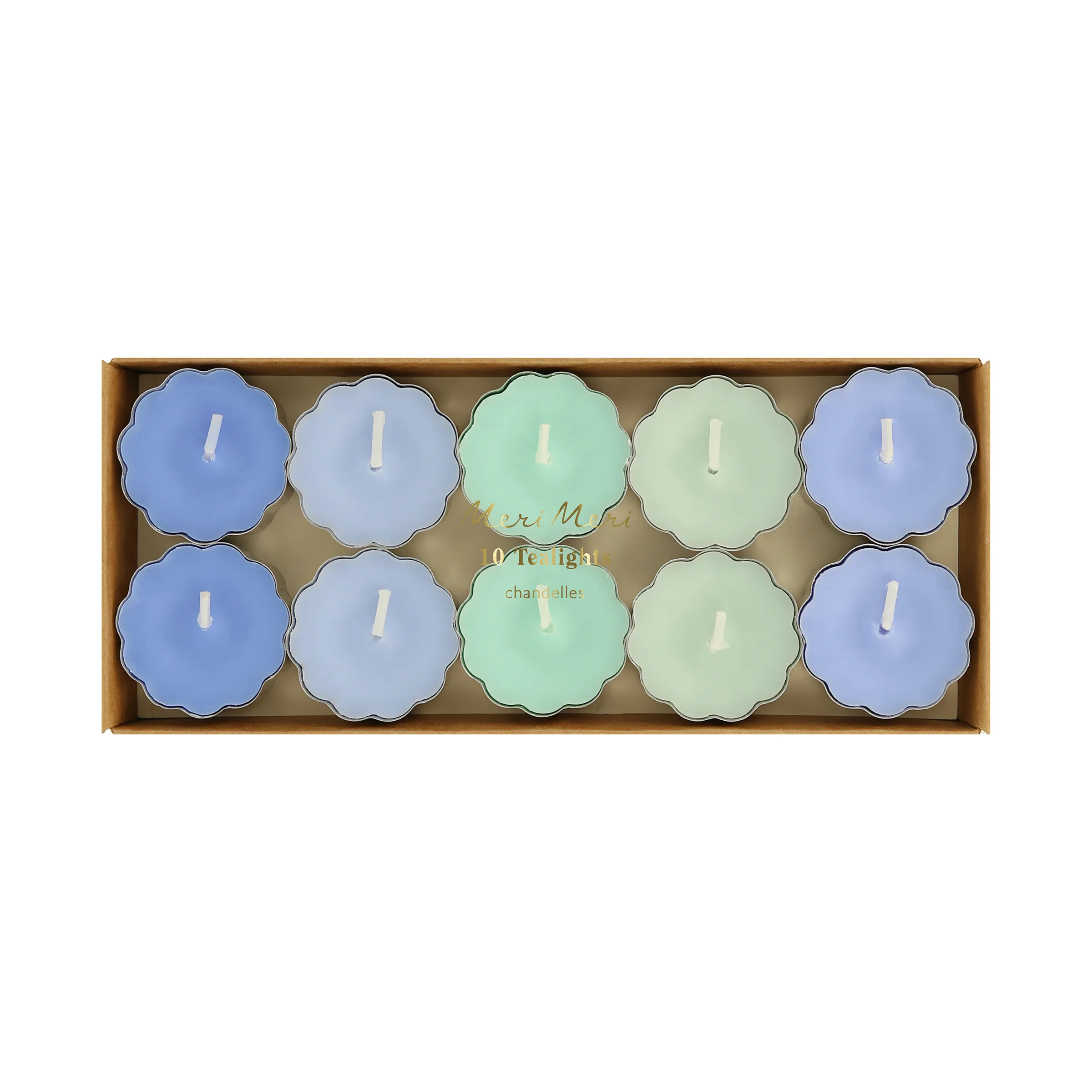 Blue & Green Tealight Candles (x 10) - Image 3