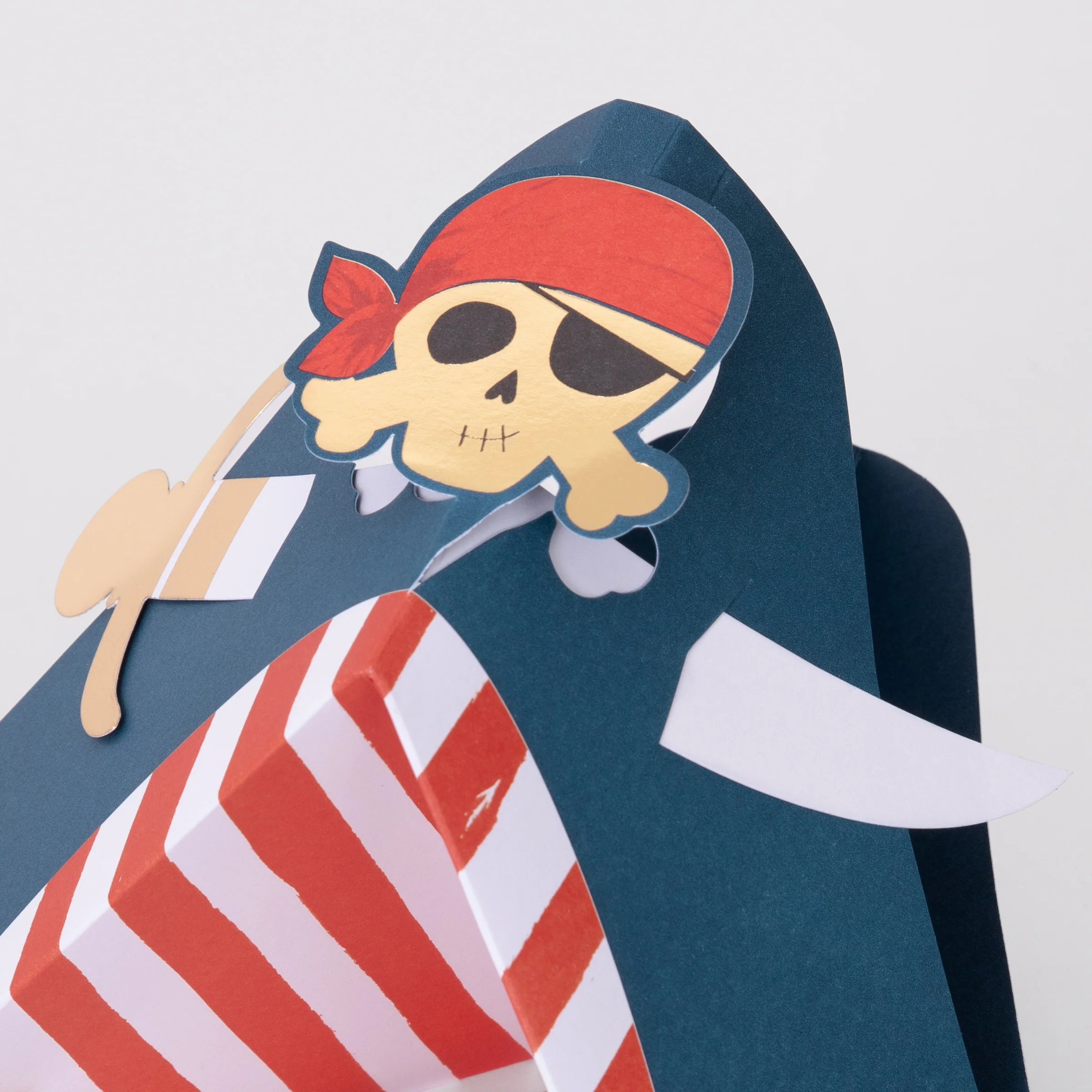 Blue Pirate Party Hats (x 8) - Image 3