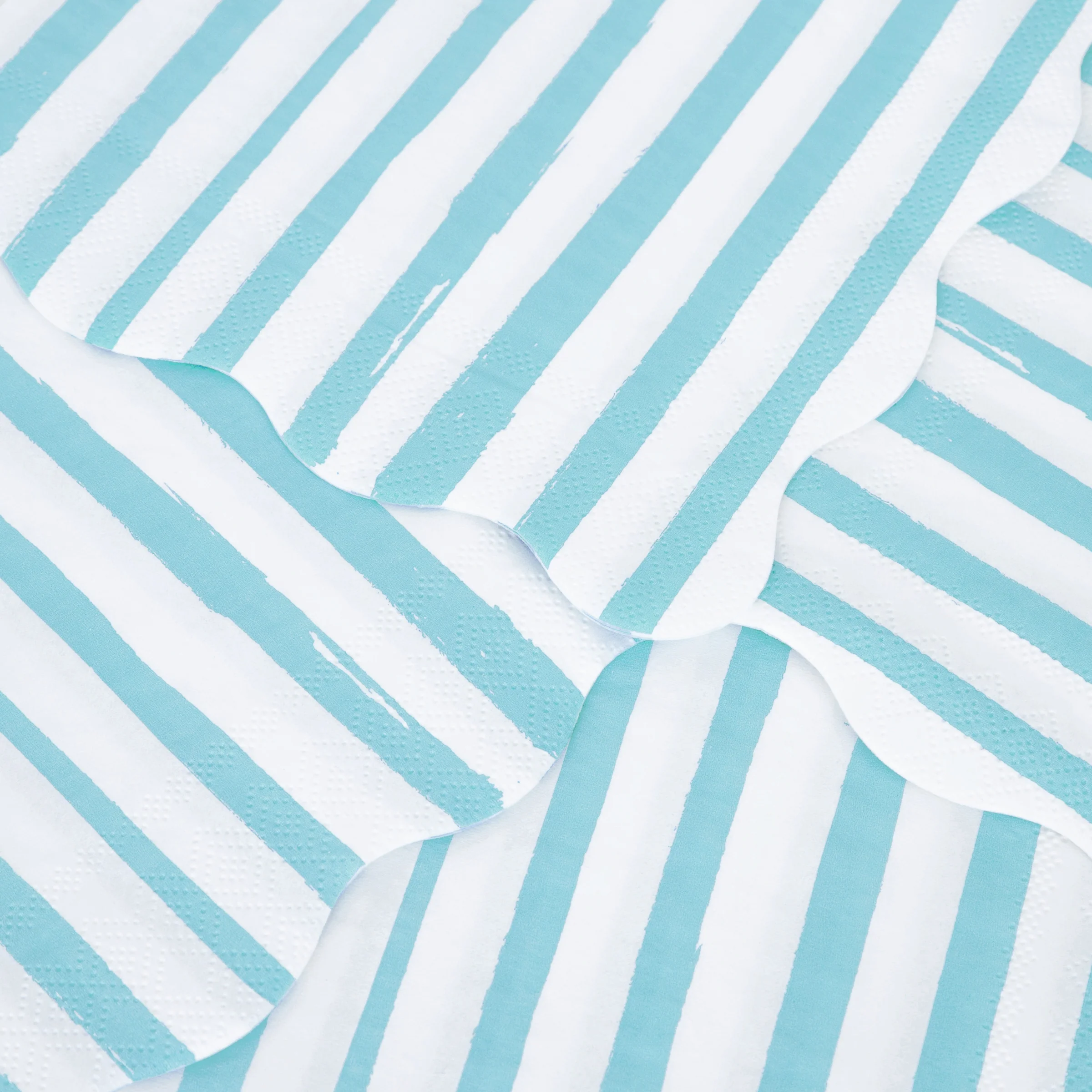Blue Stripe Small Napkins (x 16) - Image 3