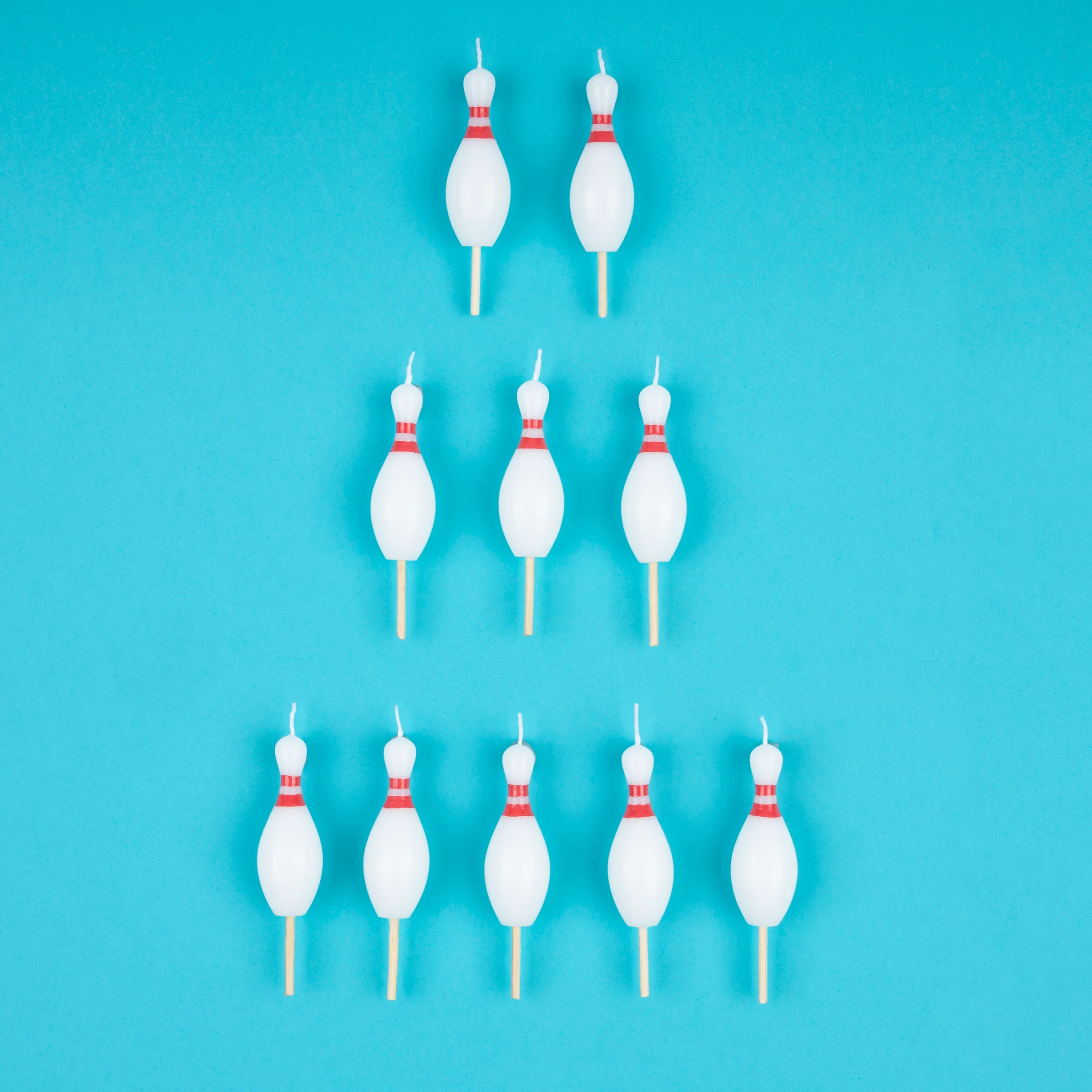 Bowling Pin Candles (x 10) - Image 2