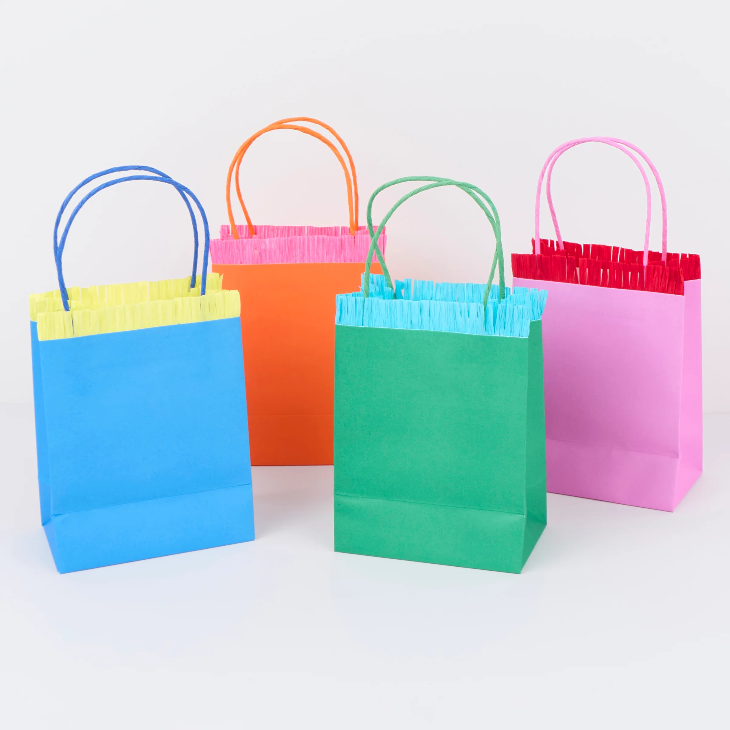 Bright Fringed Party Bags (x 8) - Image 3