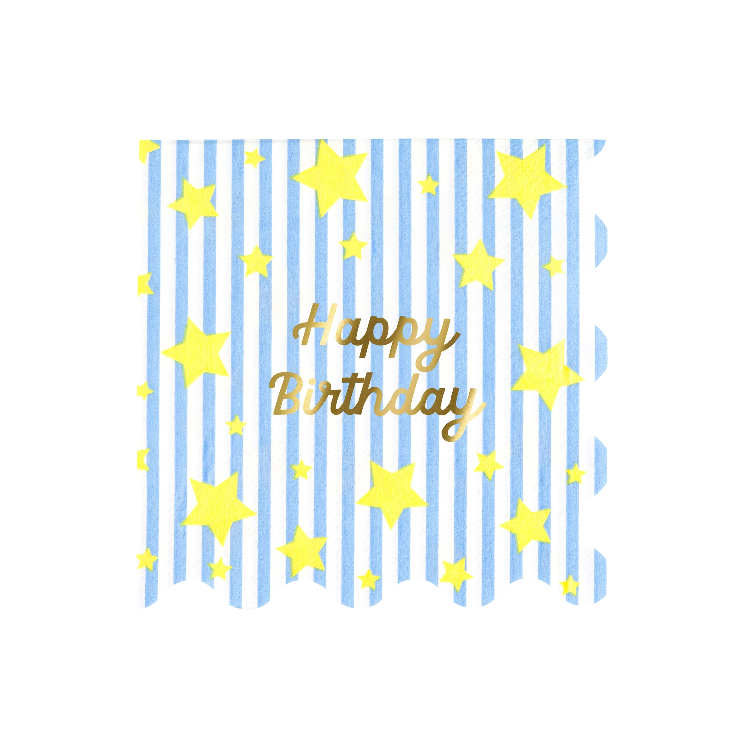 Bright Star Happy Birthday Large Napkins (x 16) - Image 4