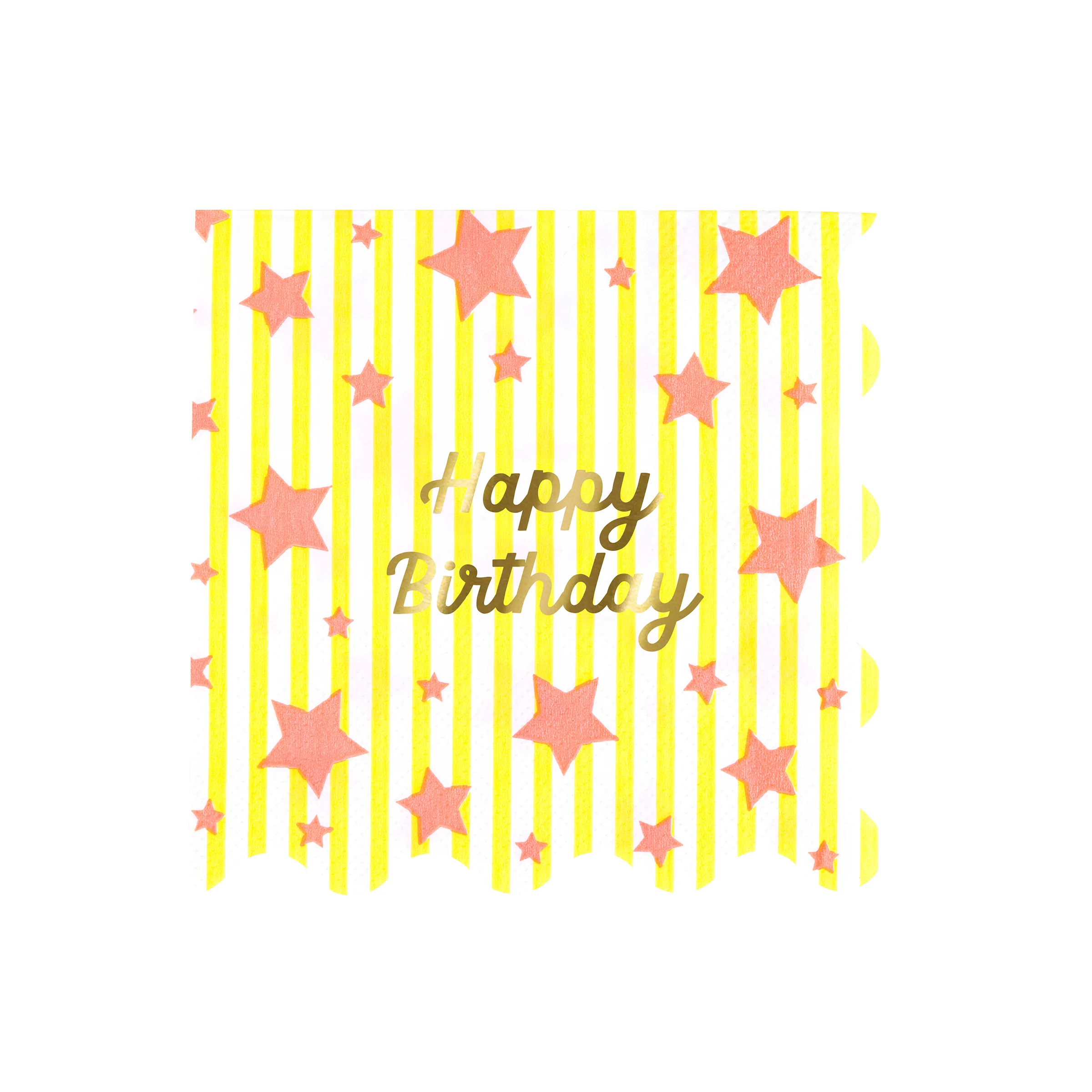 Bright Star Happy Birthday Large Napkins (x 16) - Image 6