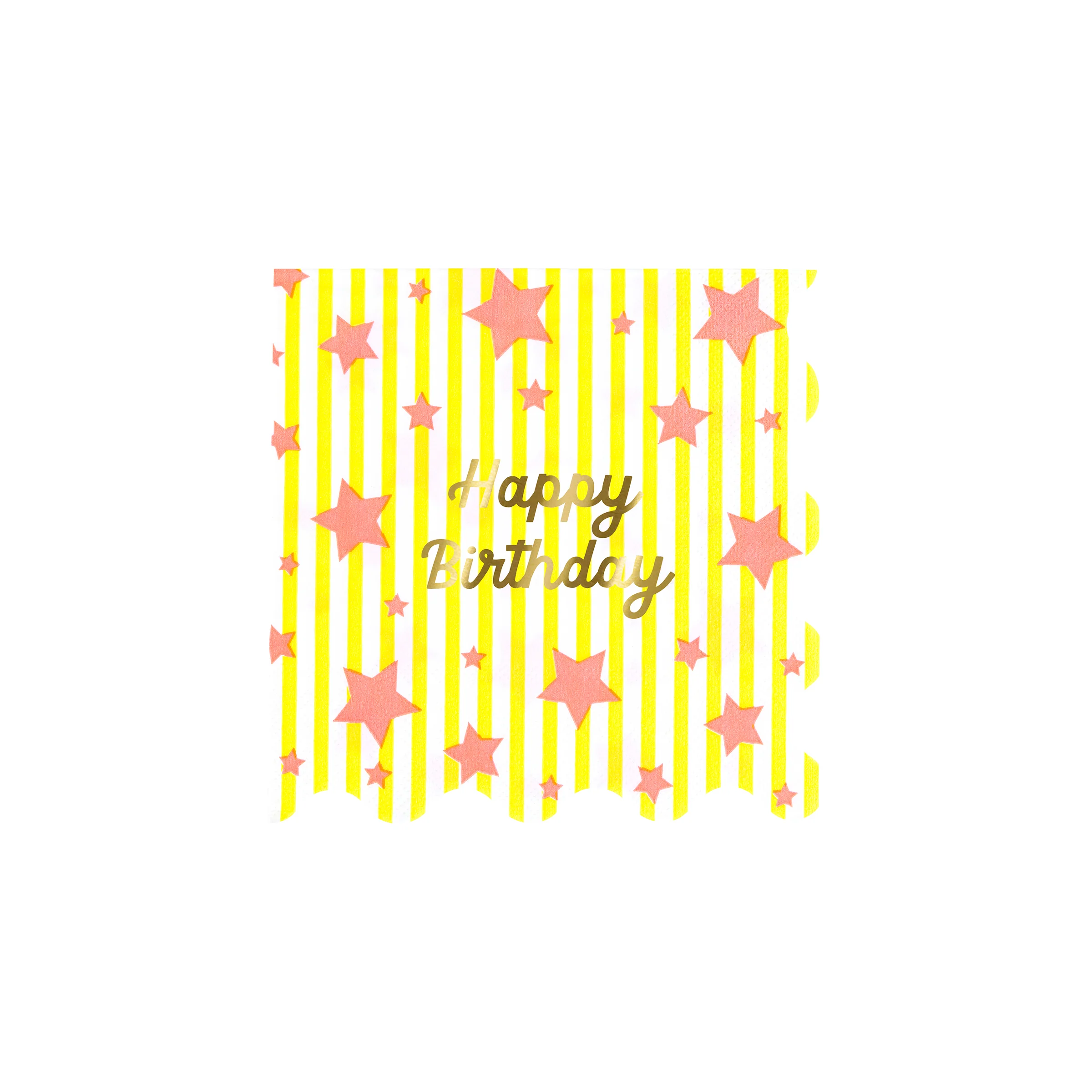 Bright Star Happy Birthday Small Napkins (x 16) - Image 4