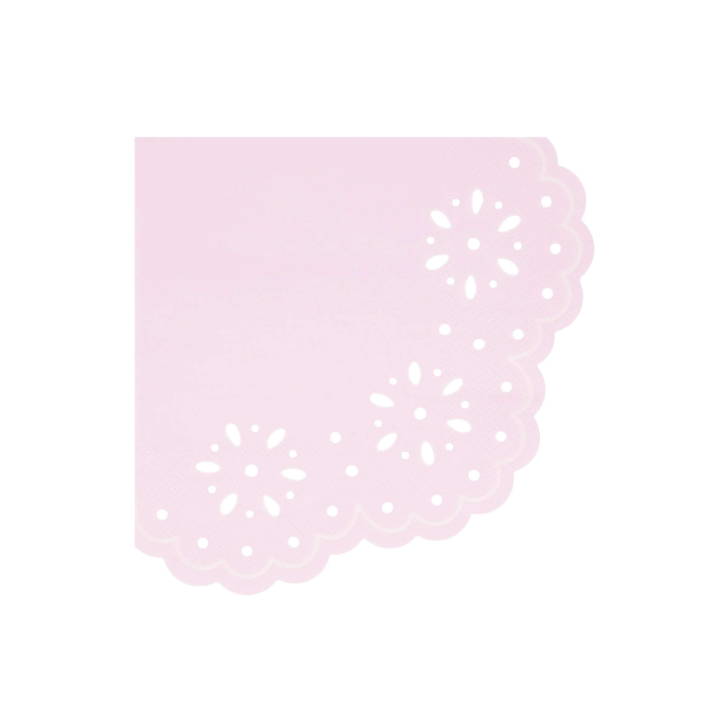 Broderie Anglaise Lace Multi Large Napkins (x 16) - Image 4