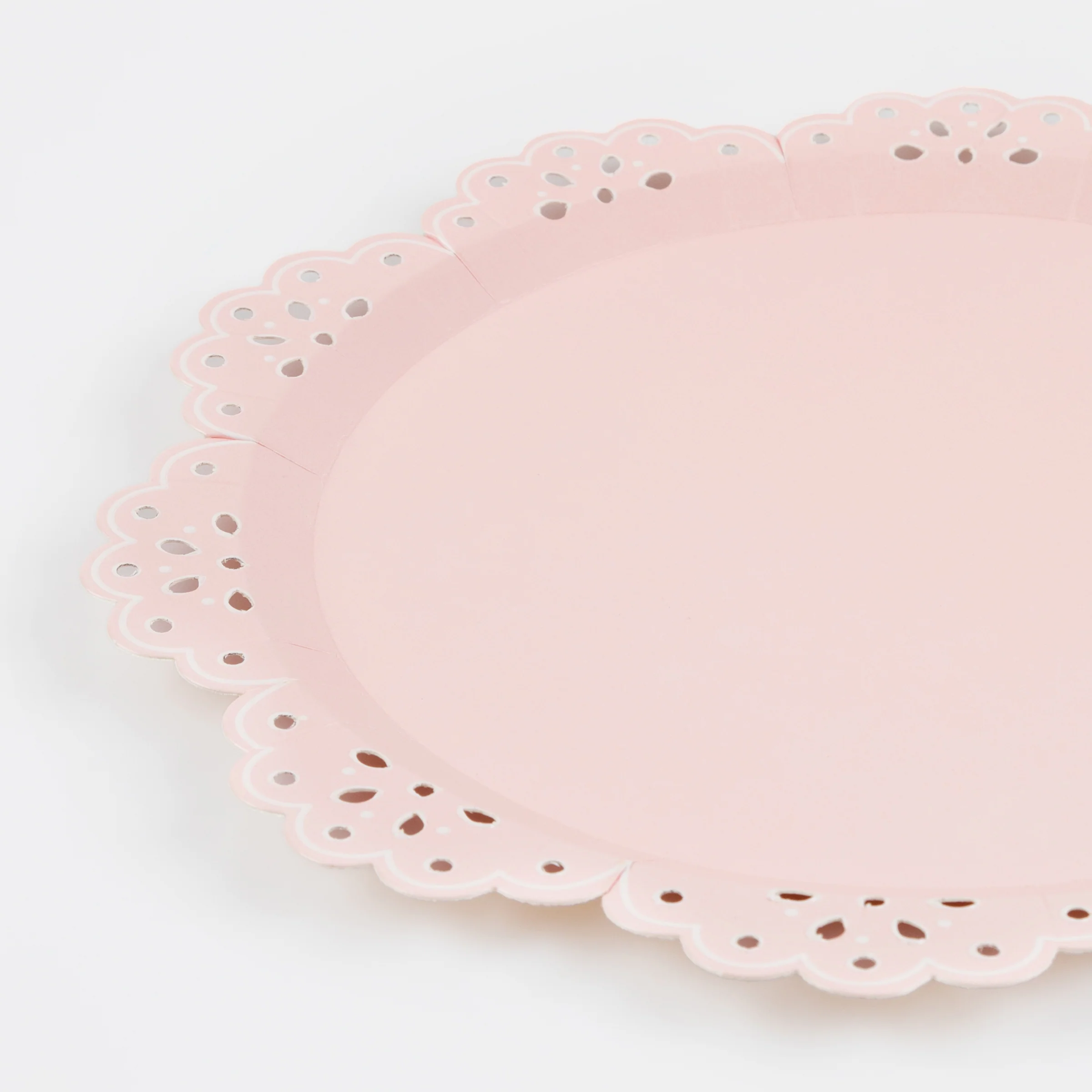 Broderie Anglaise Lace Multi Side Plates (x 8) - Image 4