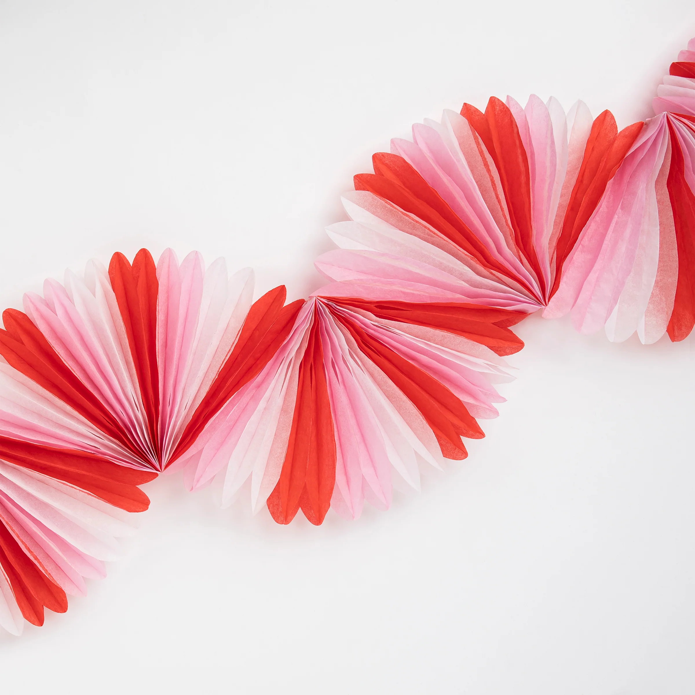 Candy Cane Stripe Honeycomb Garland - Image 3