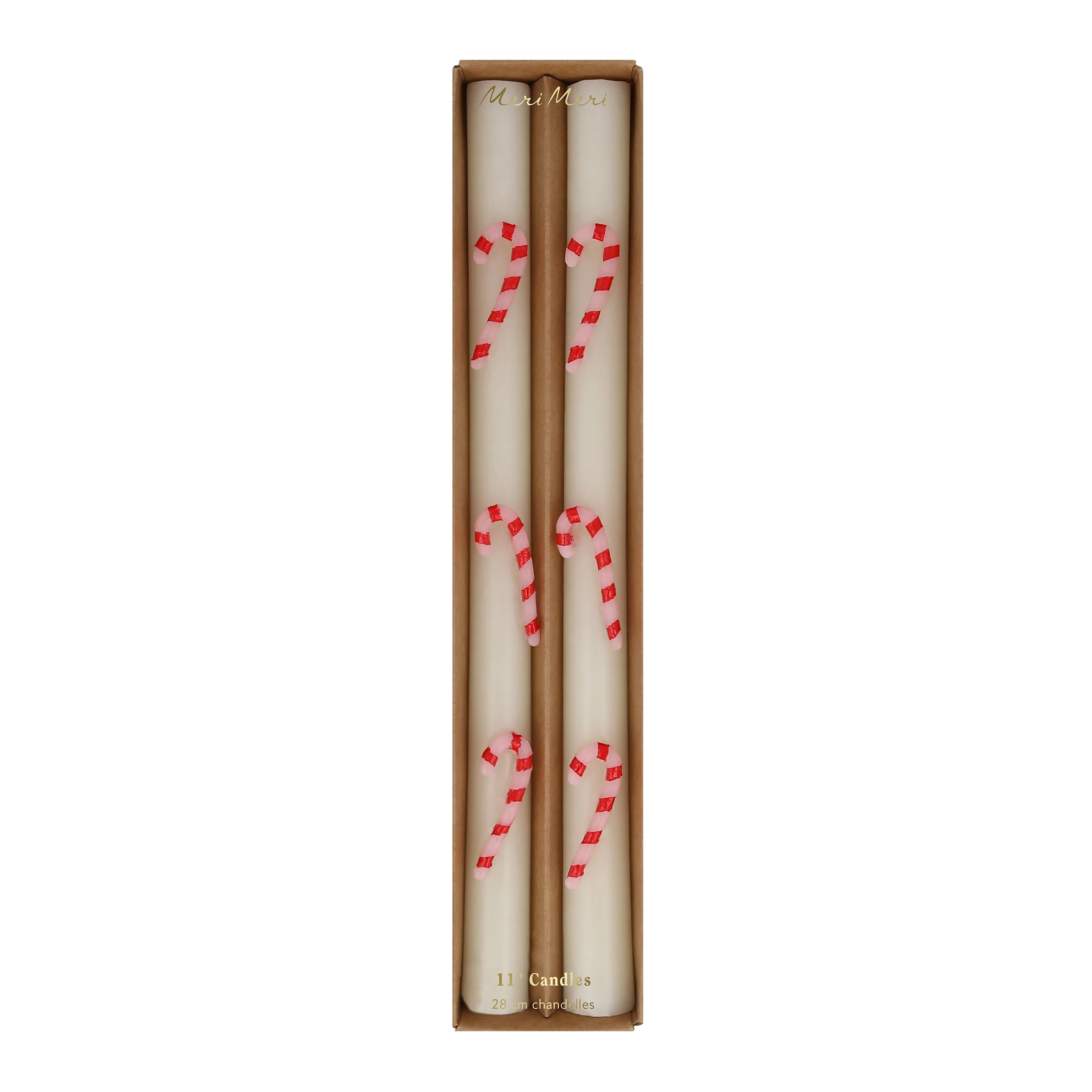 Candy Cane Table Candles (x 2) - Image 4