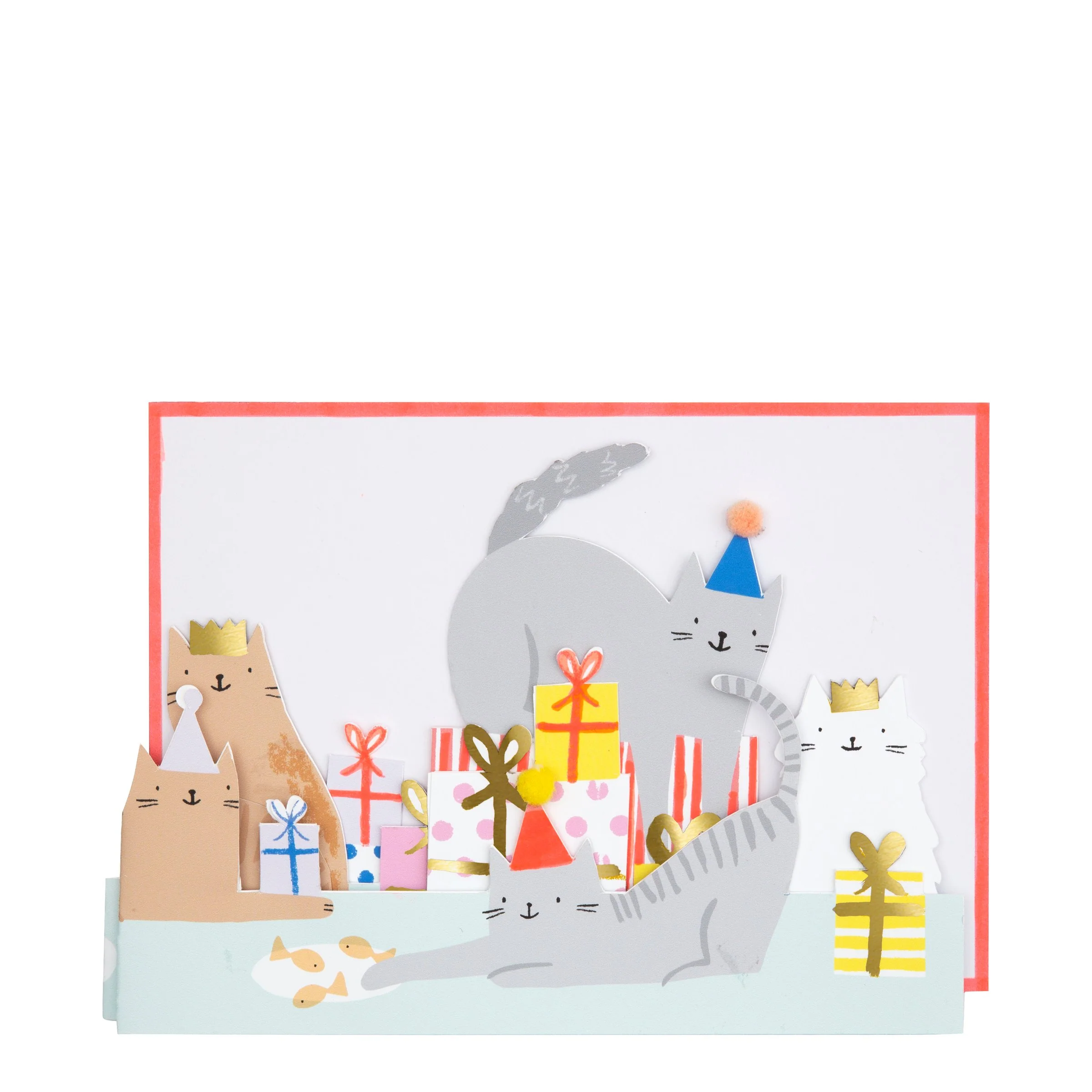 Cat Party Birthday Card - Image 2