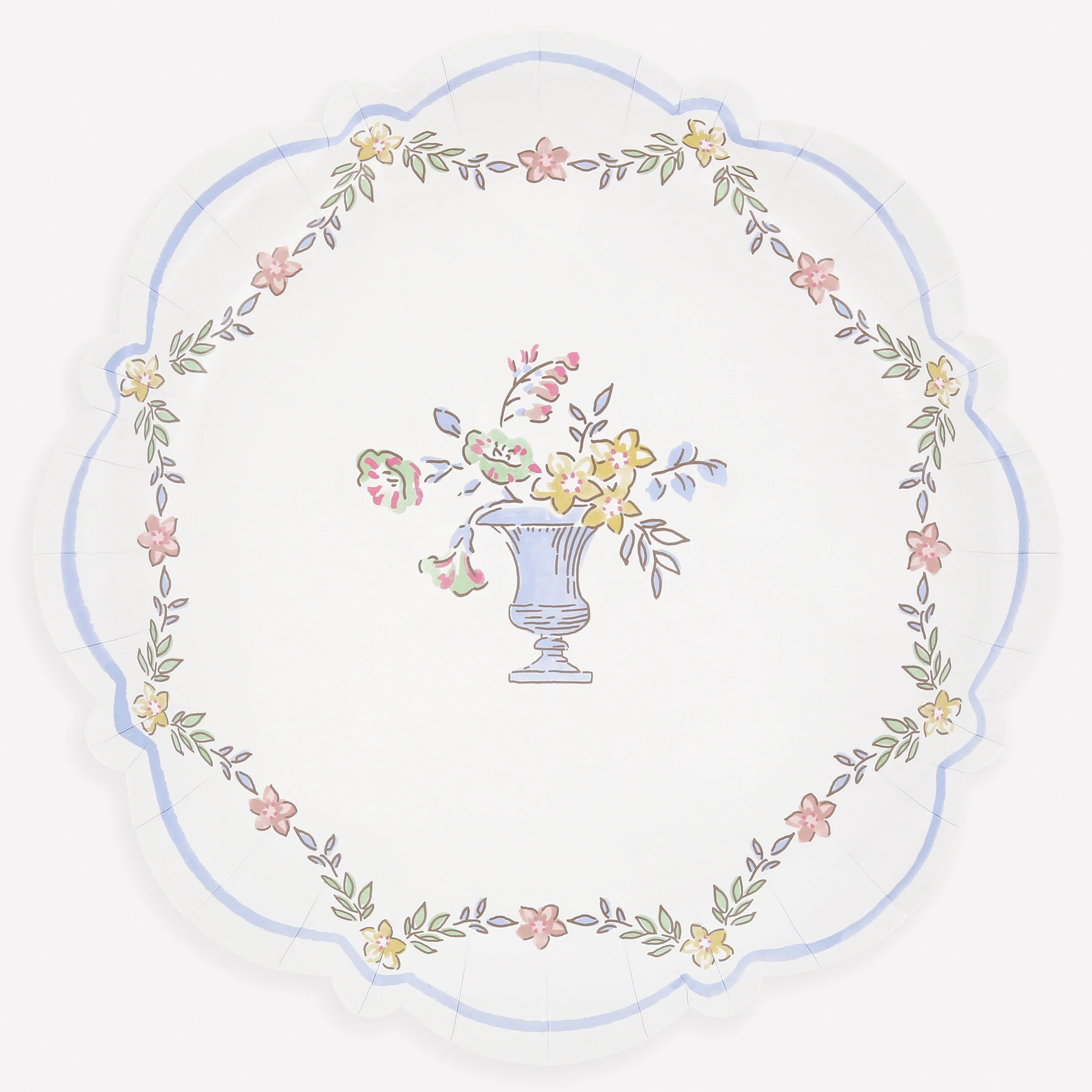 Chintz Border Dinner Plates (x 8)