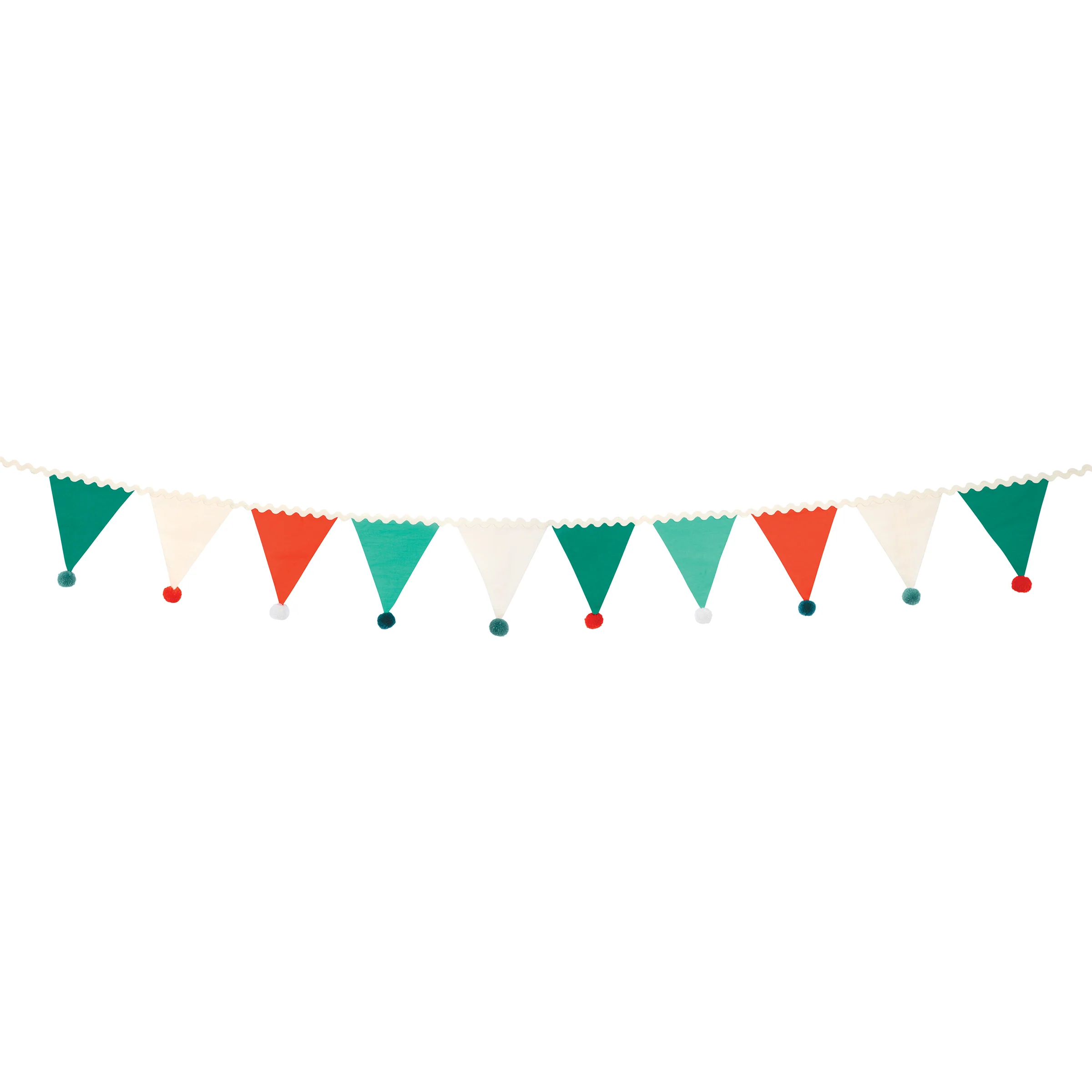 Christmas Pompom Flag Garland - Image 2
