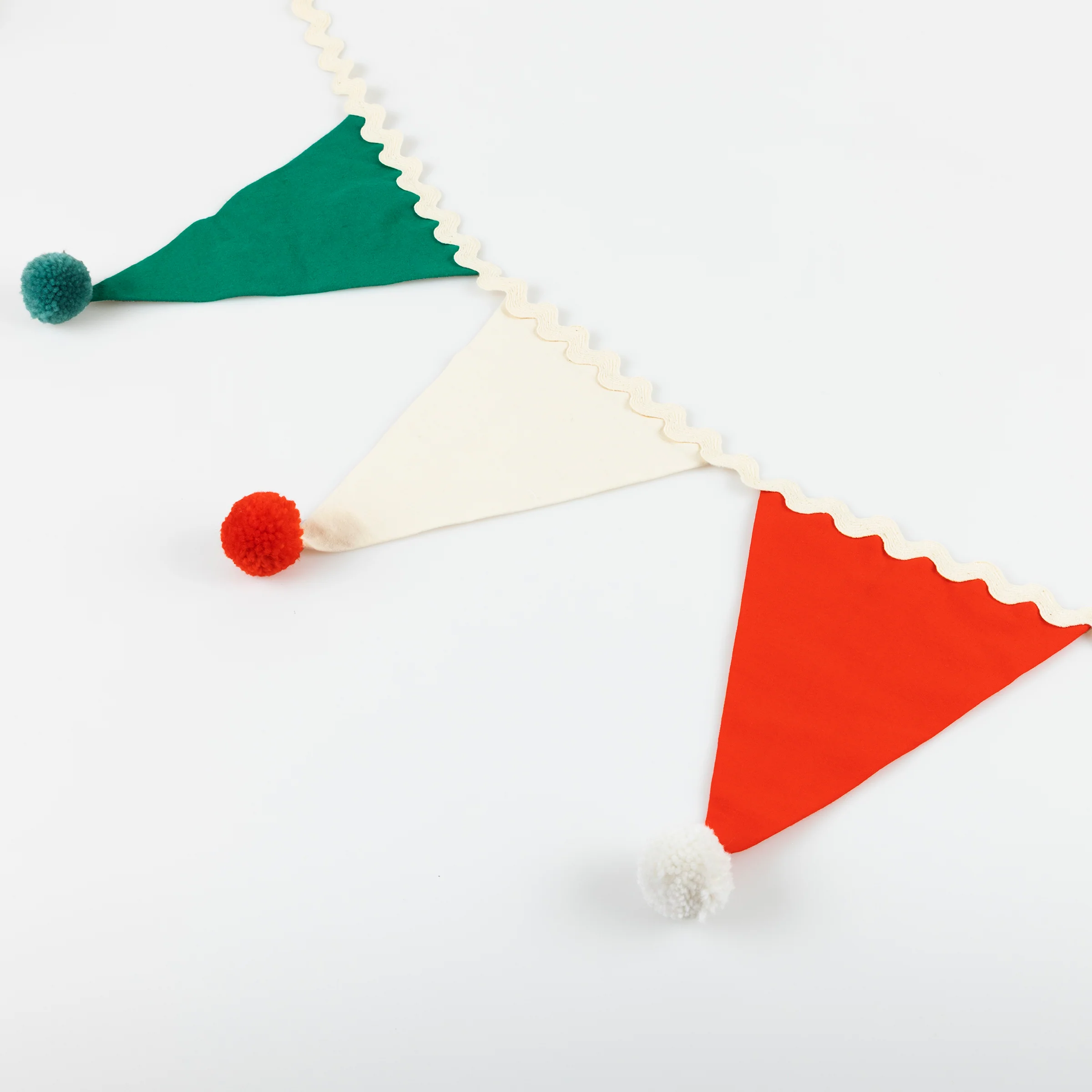 Christmas Pompom Flag Garland - Image 3
