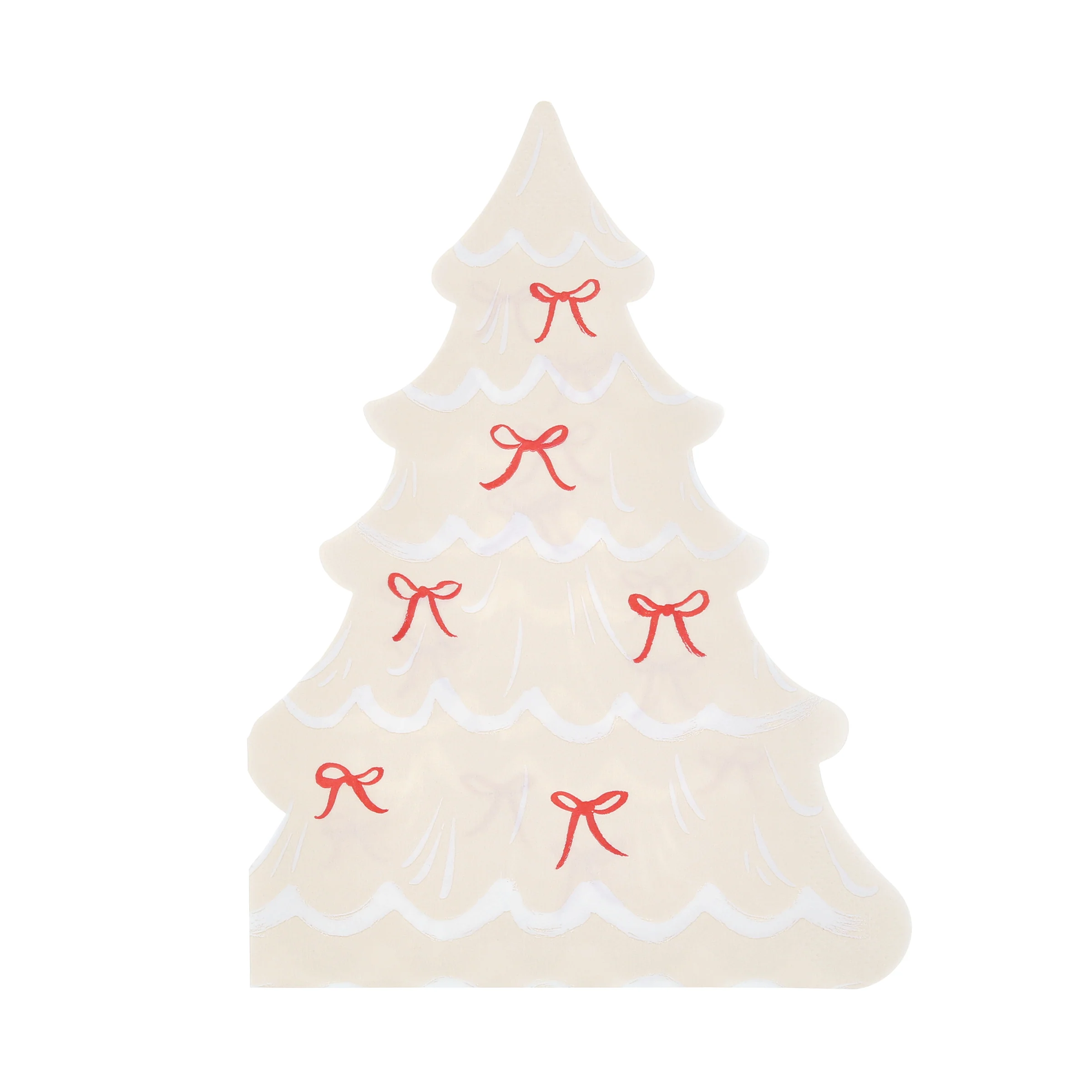 Christmas Tree With Bows Napkins (x 16) - Image 6