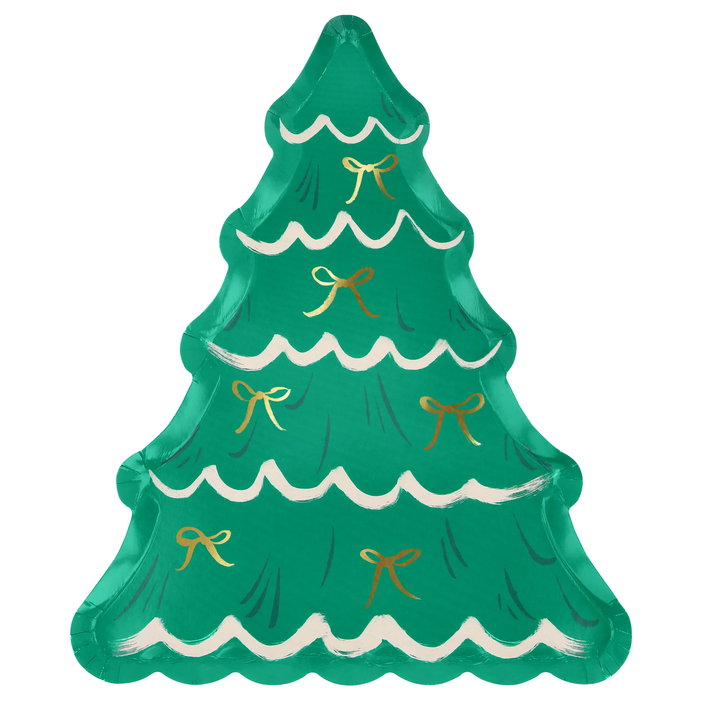 Christmas Tree With Bows Plates (x 8) - Image 6