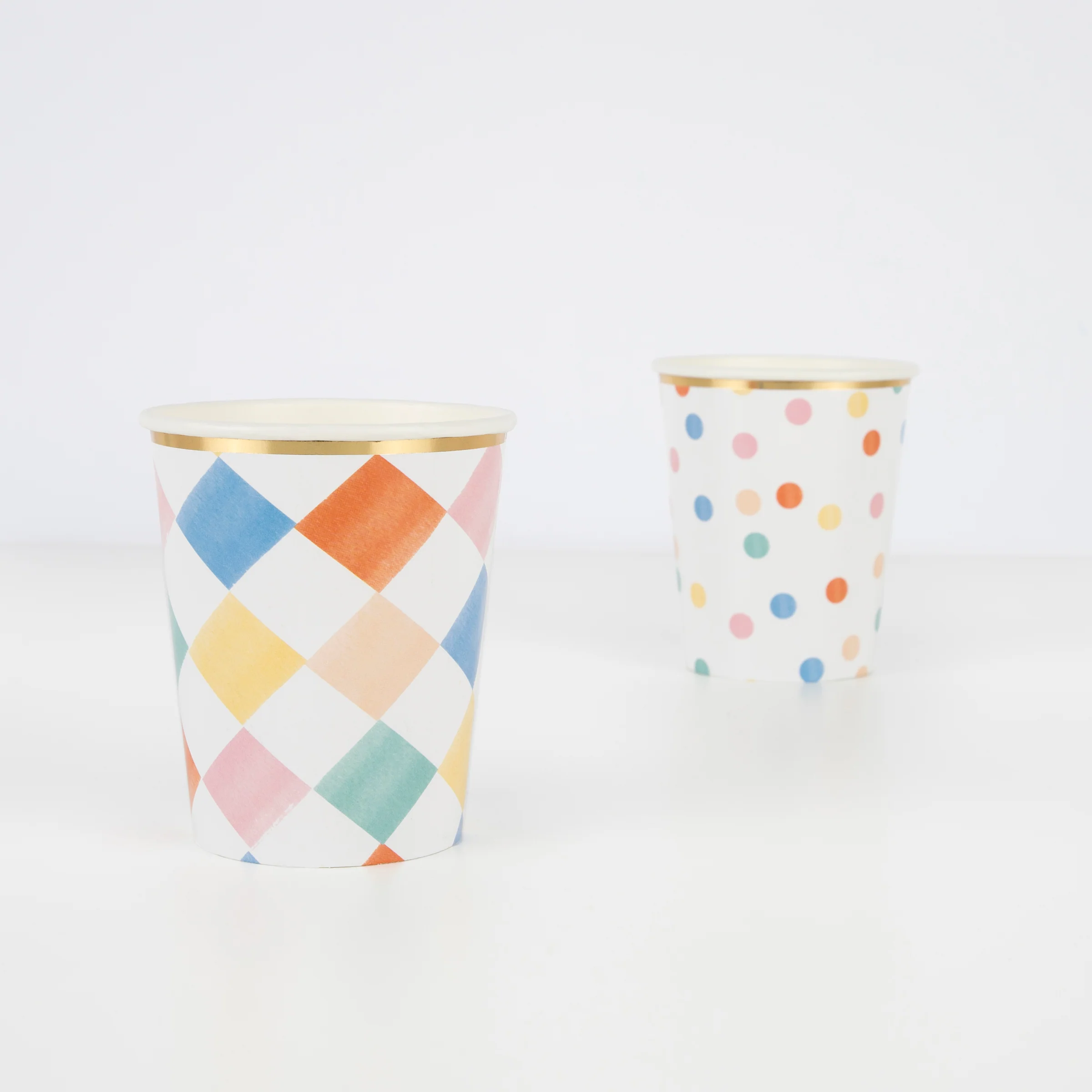 Colourful Pattern Cups (x 8) - Image 3