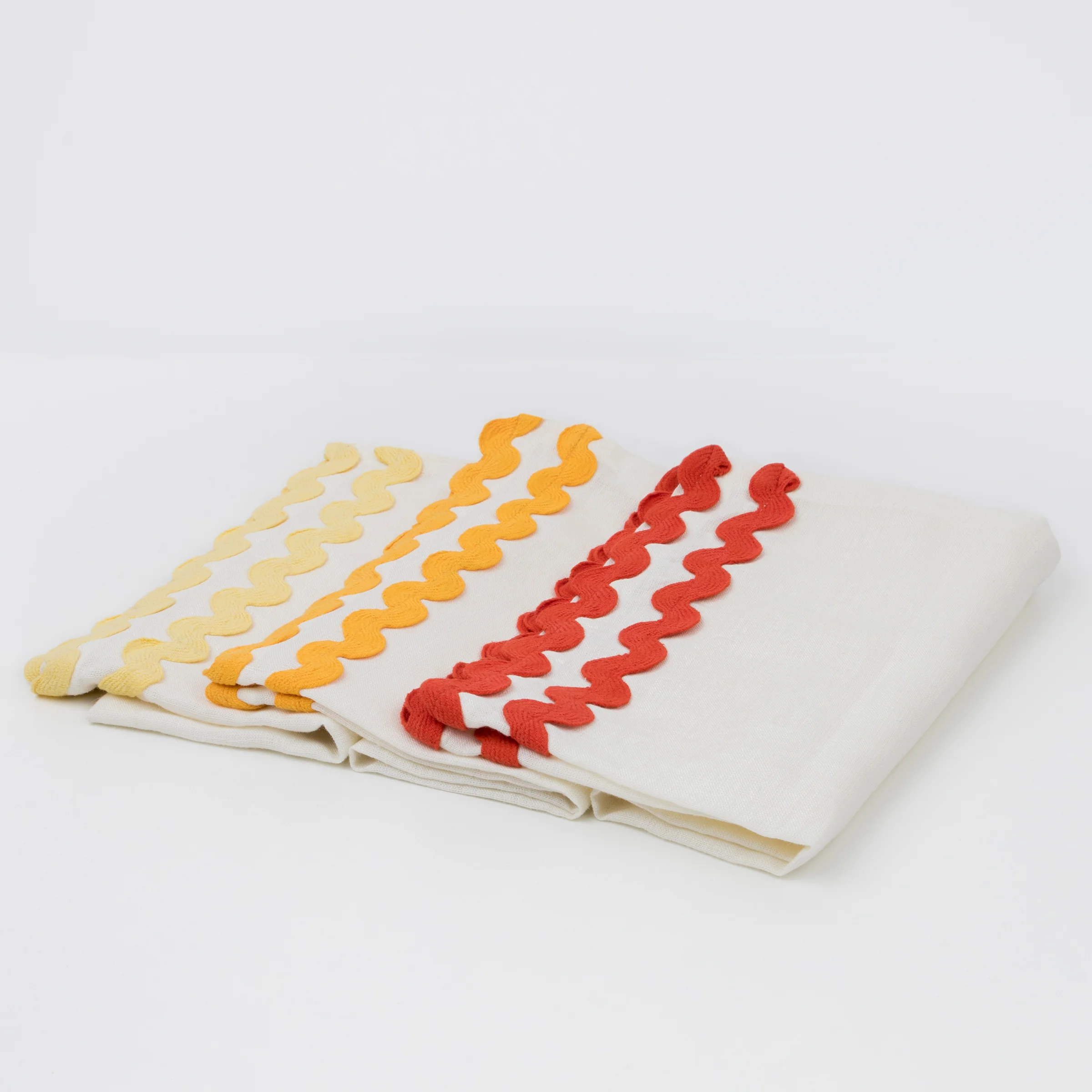 Colourful Ricrac Fabric Napkins (x 6) - Image 5