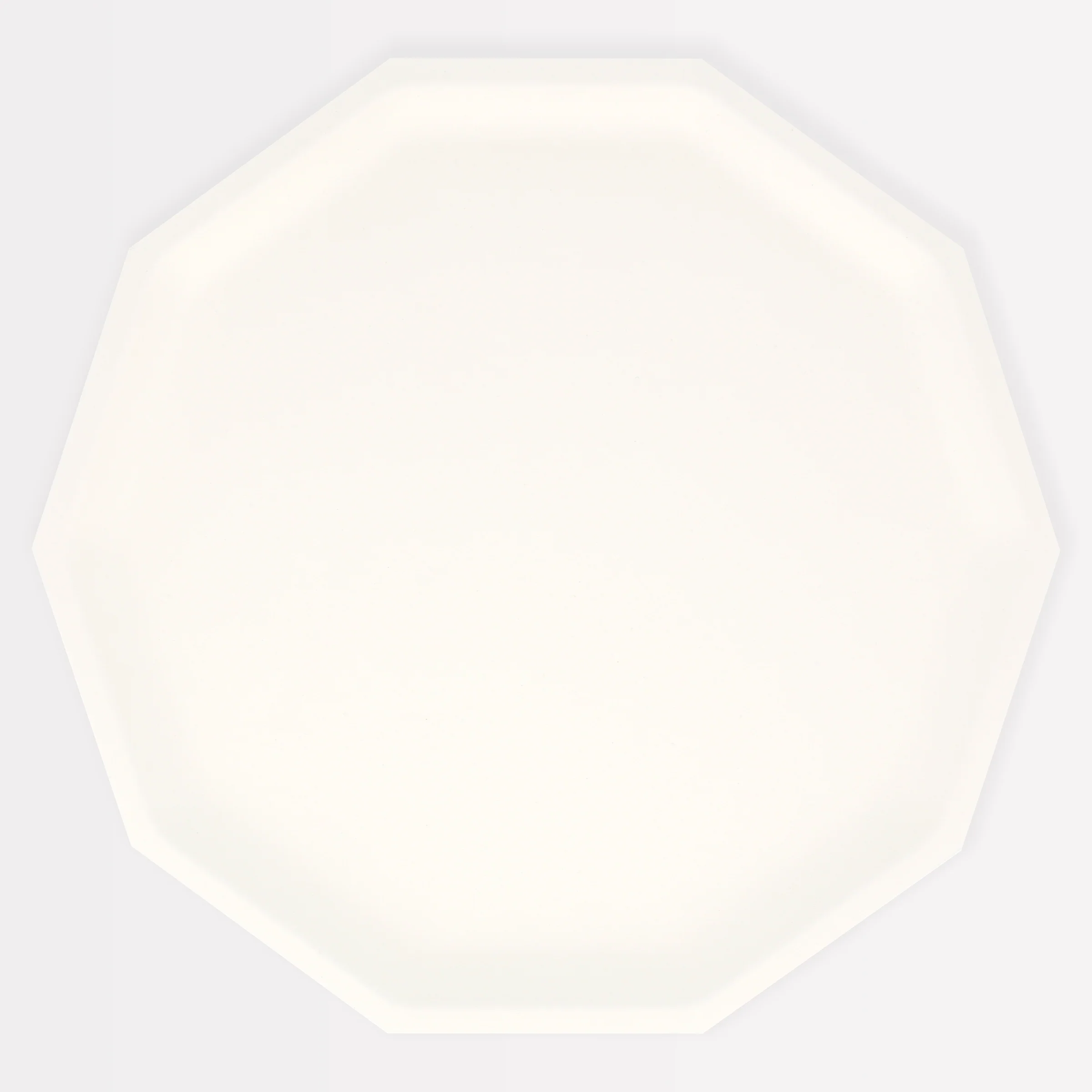 Cream Decagon Compostable Dinner Plates (x 8)