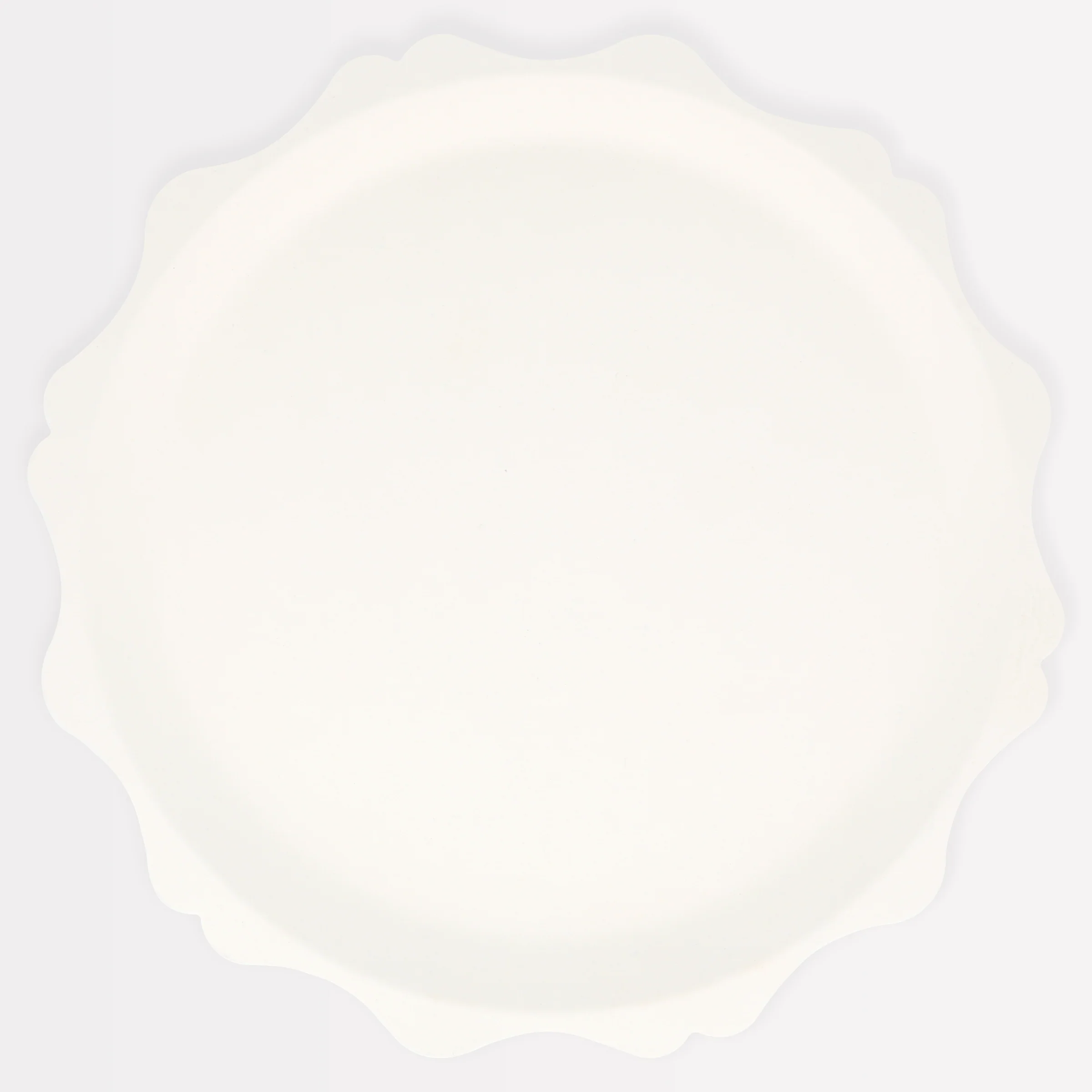 Cream Decorative Edge Compostable Dinner Plates (x 8)