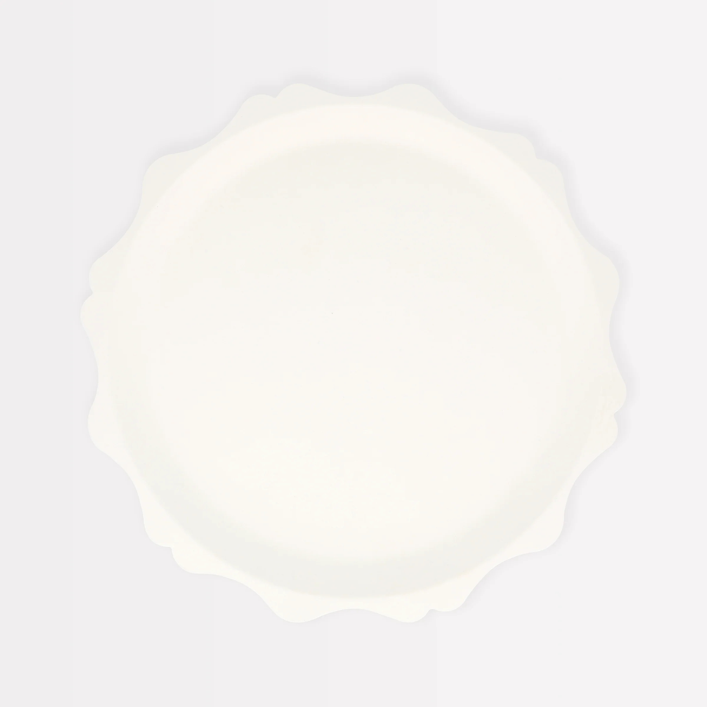 Cream Decorative Edge Compostable Side Plates (x 8)