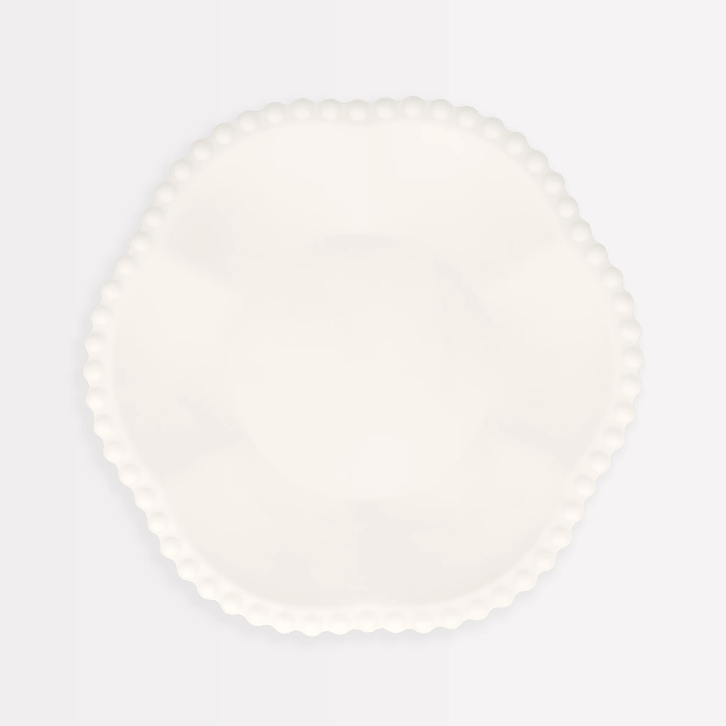 Cream Dot Edged Flower Compostable Side Plates (x 8)