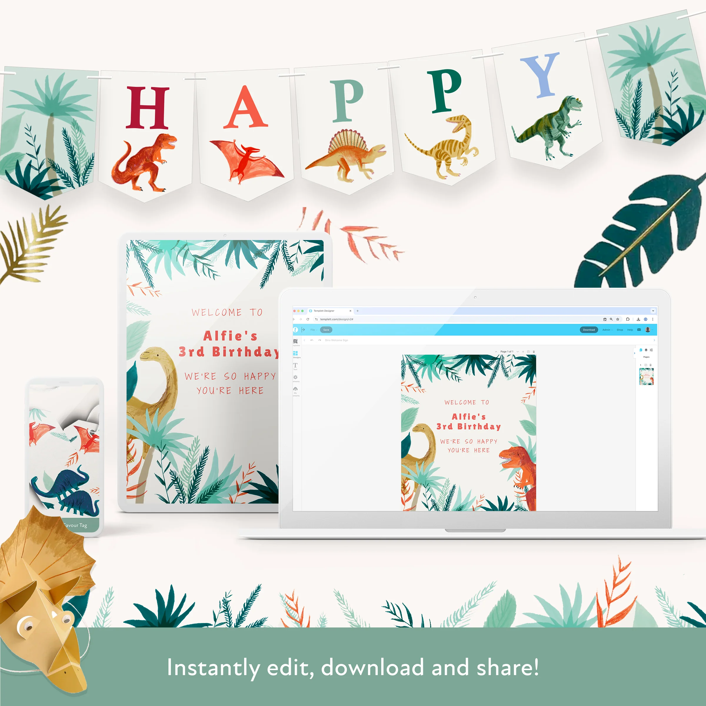 Dinosaur Download & Print Bundle - Image 11