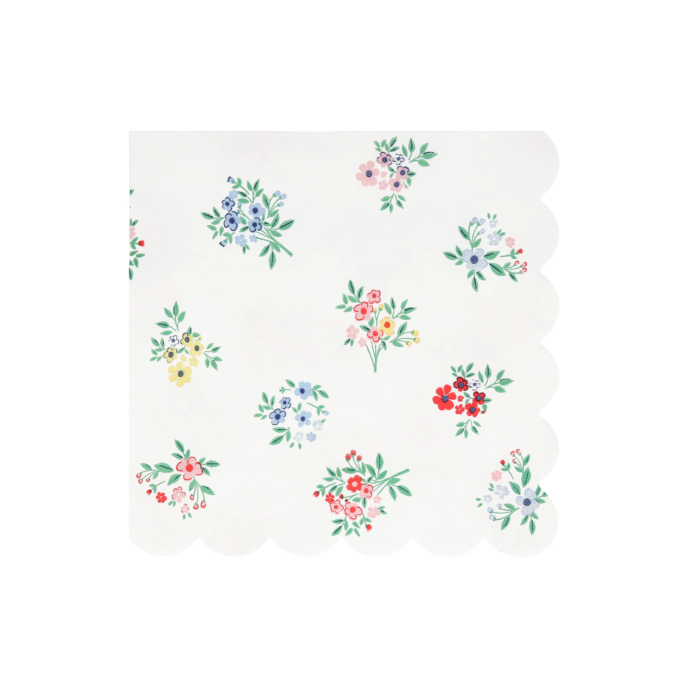 Ditsy Posy Scalloped Large Napkins (x 16) - Image 5