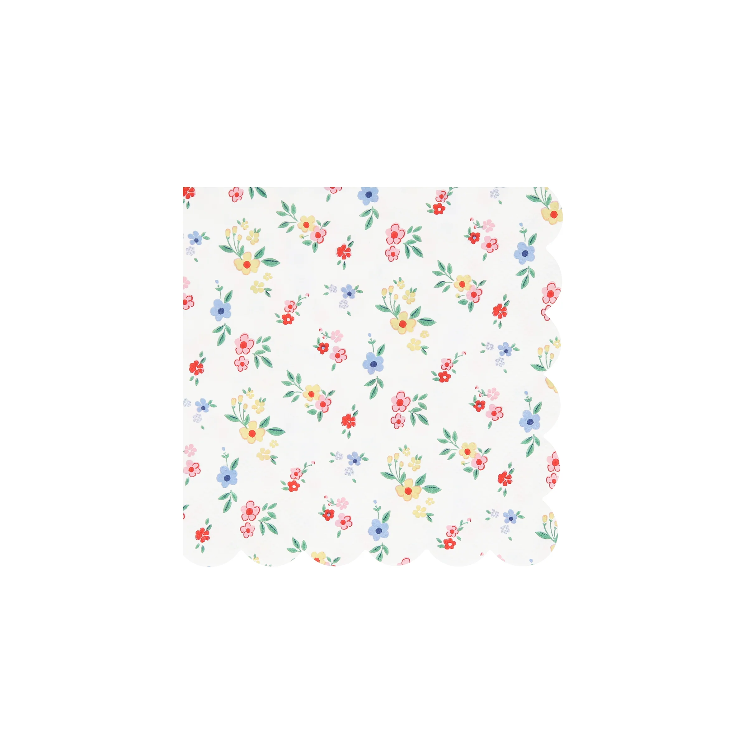 Ditsy Posy Scalloped Small Napkins (x 16) - Image 4