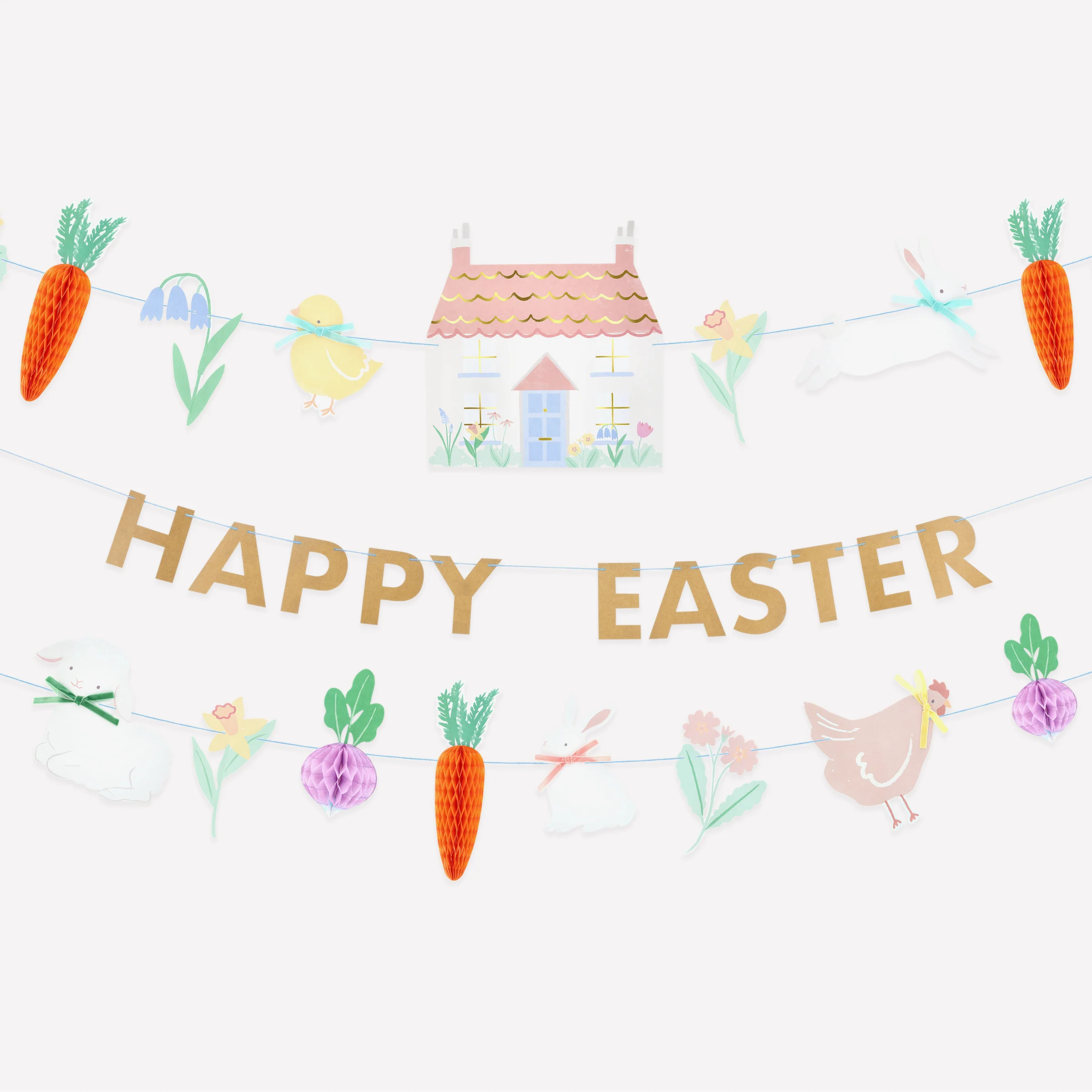Easter Vegetable Garden Garland Set