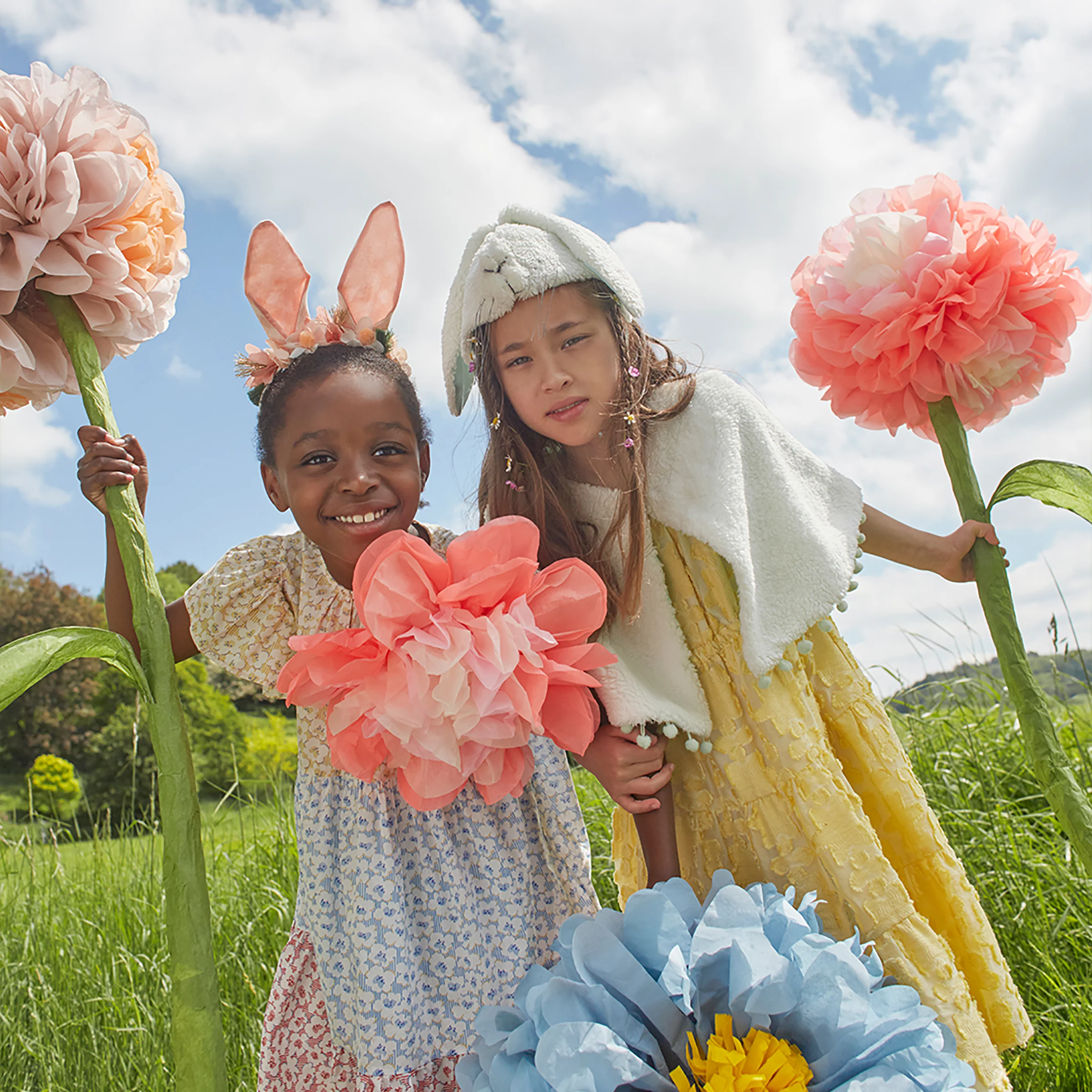 Embellished Gingham Bunny Headband - Image 2