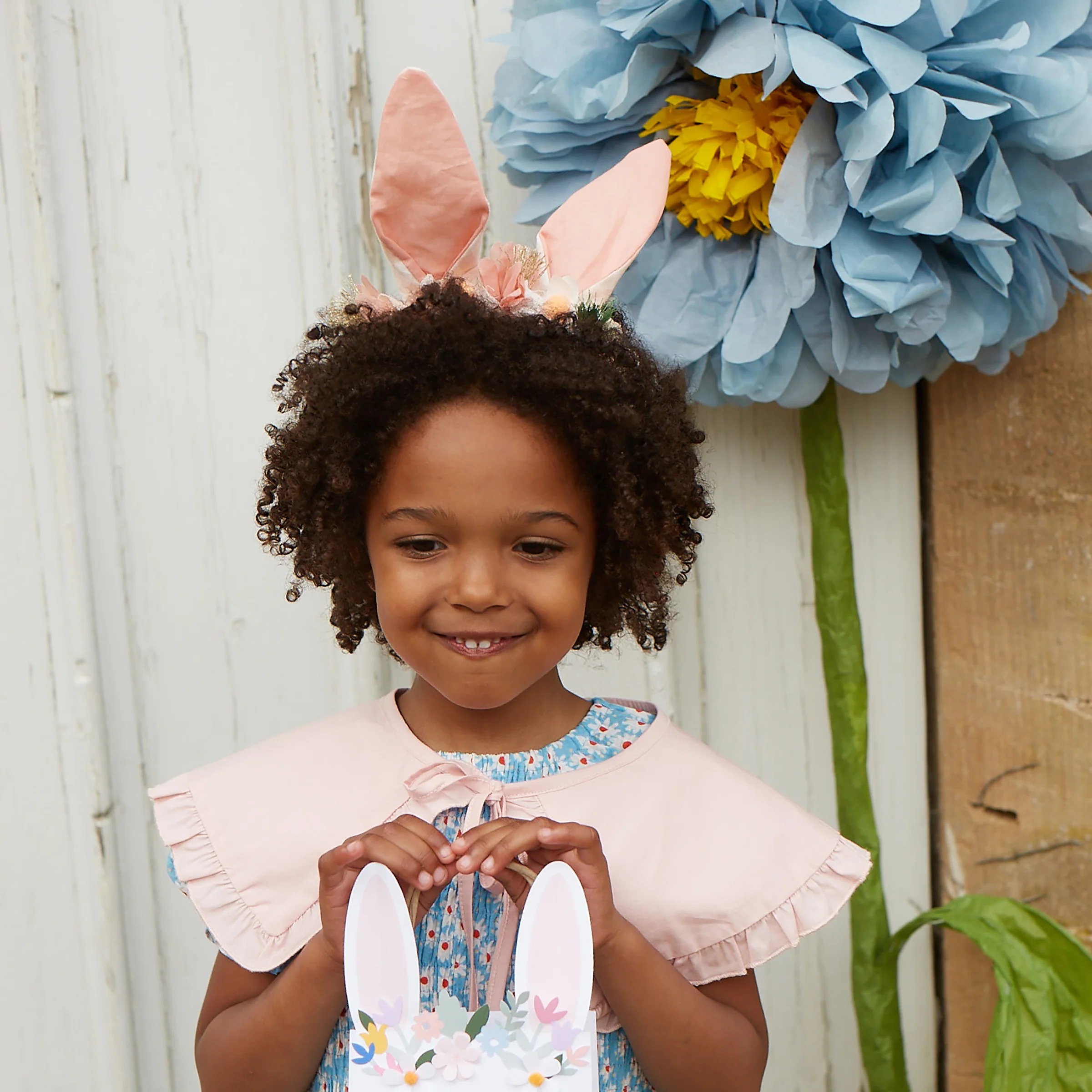 Embellished Gingham Bunny Headband - Image 3