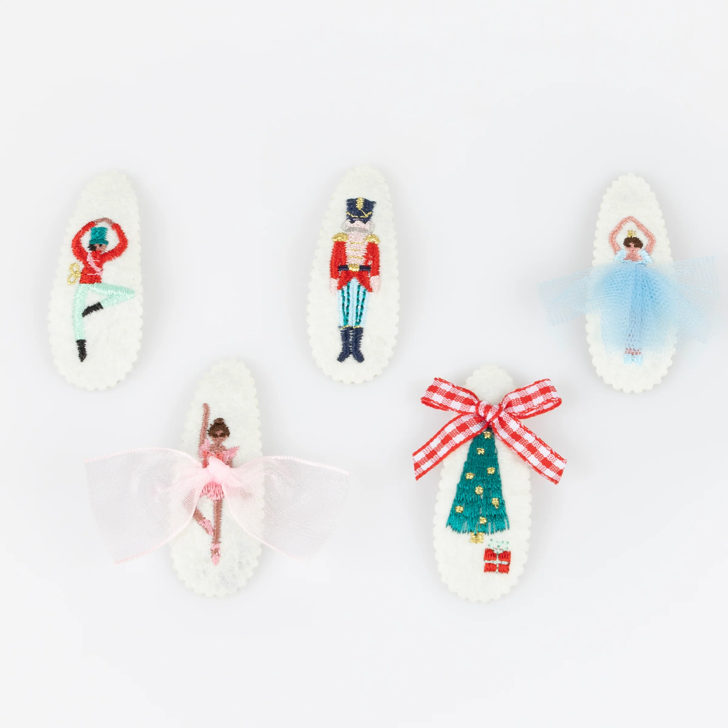 Embroidered Nutcracker Hair Clips (x 5) - Image 4