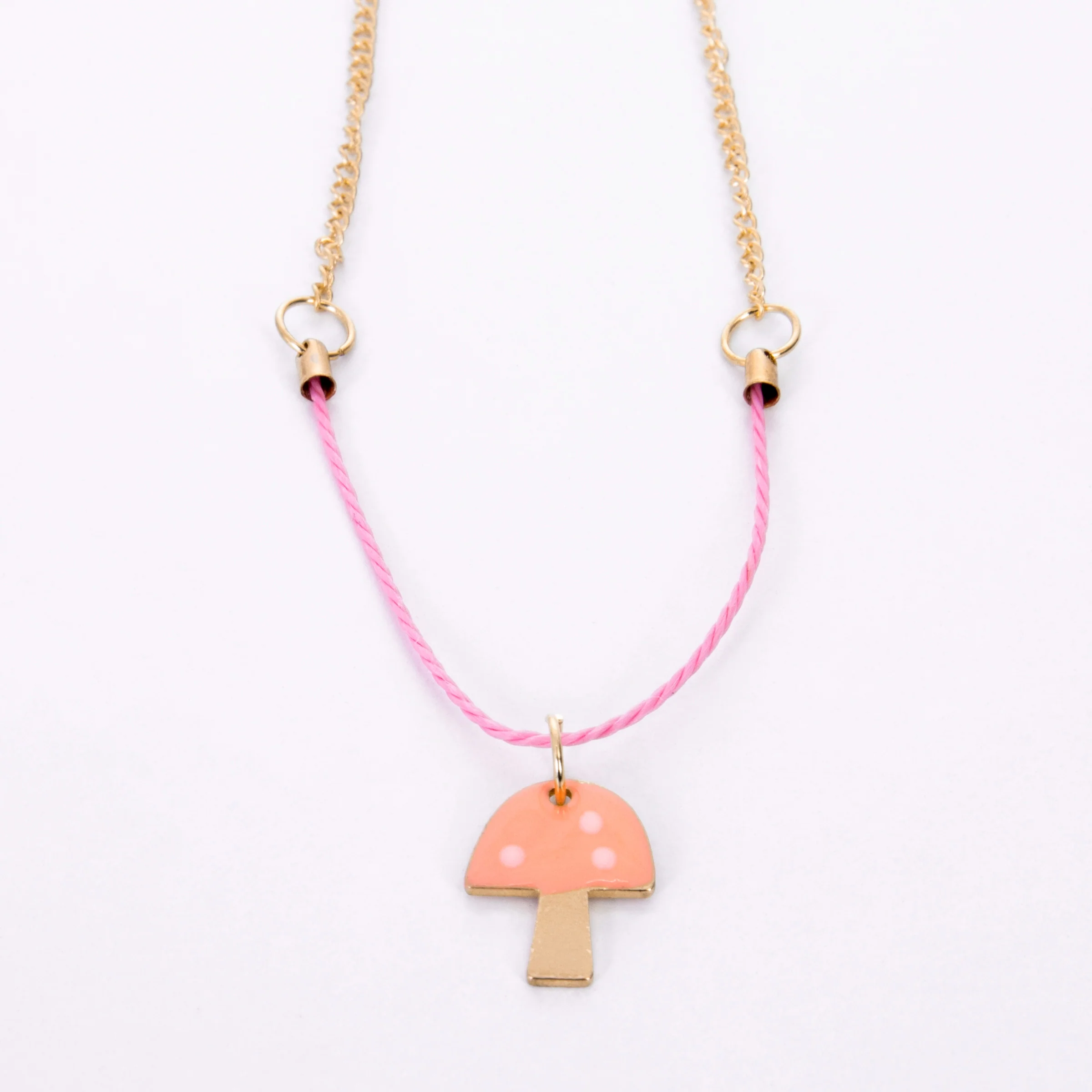 Enamel Mushroom Necklace