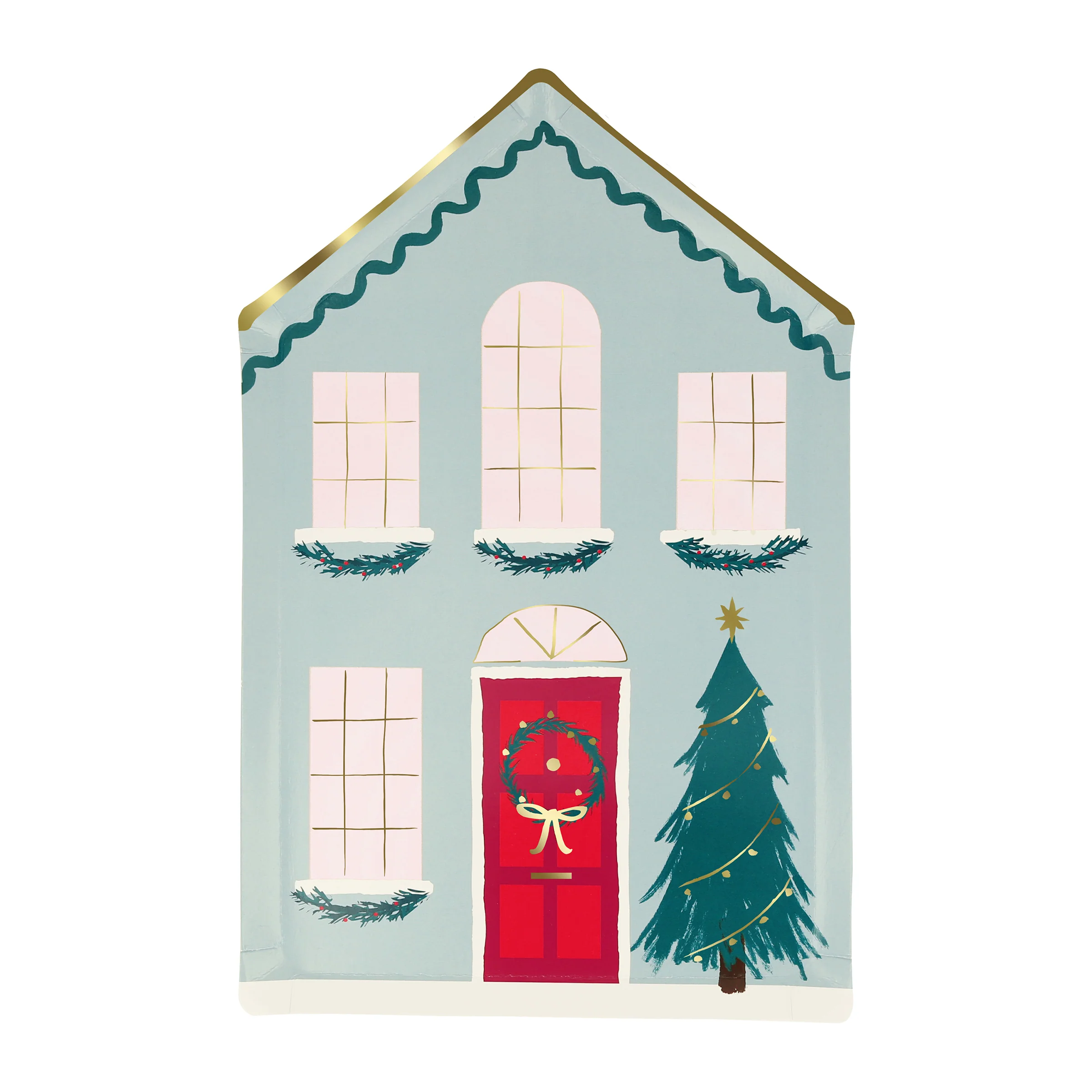 Festive House Plates (x 8) - Image 4
