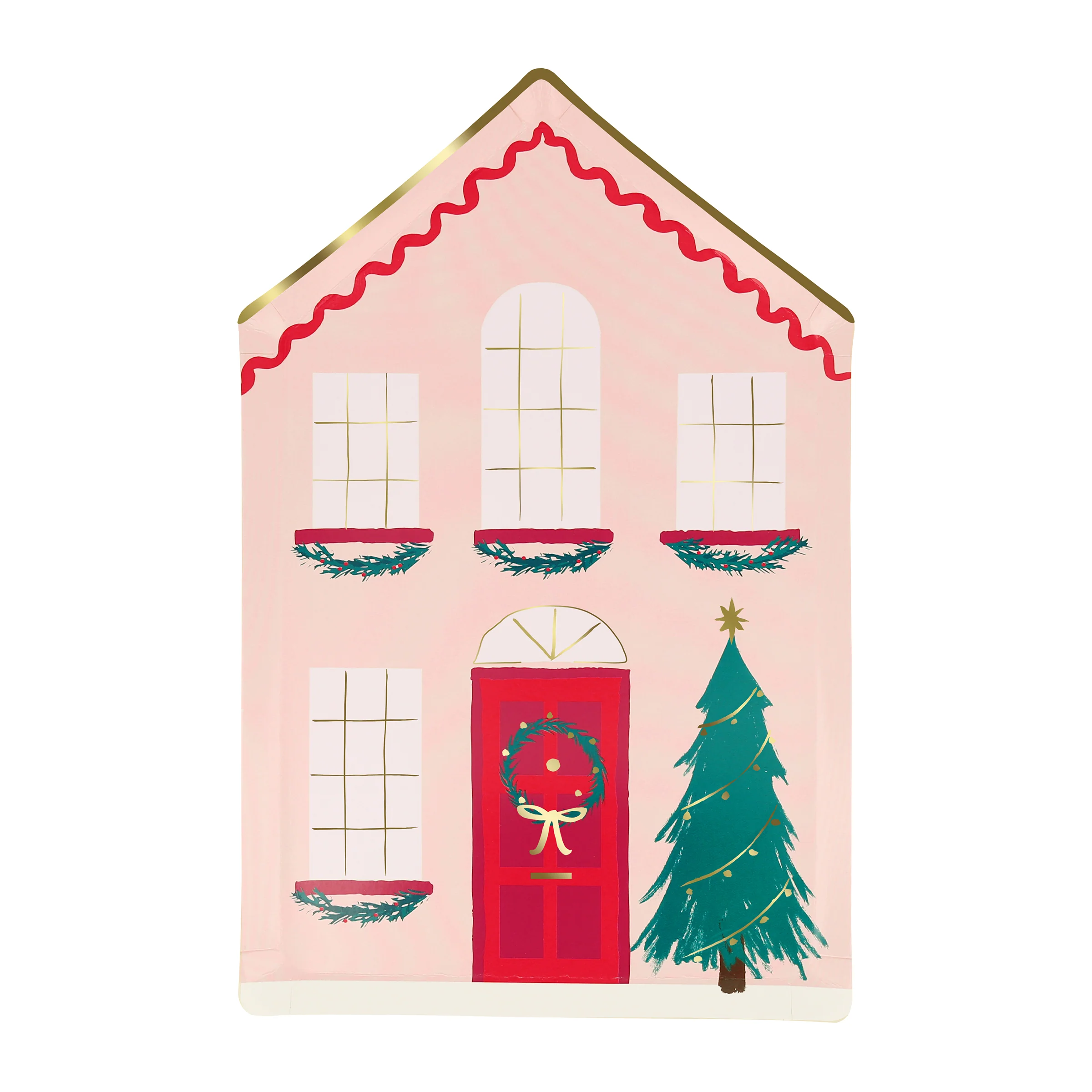 Festive House Plates (x 8) - Image 5
