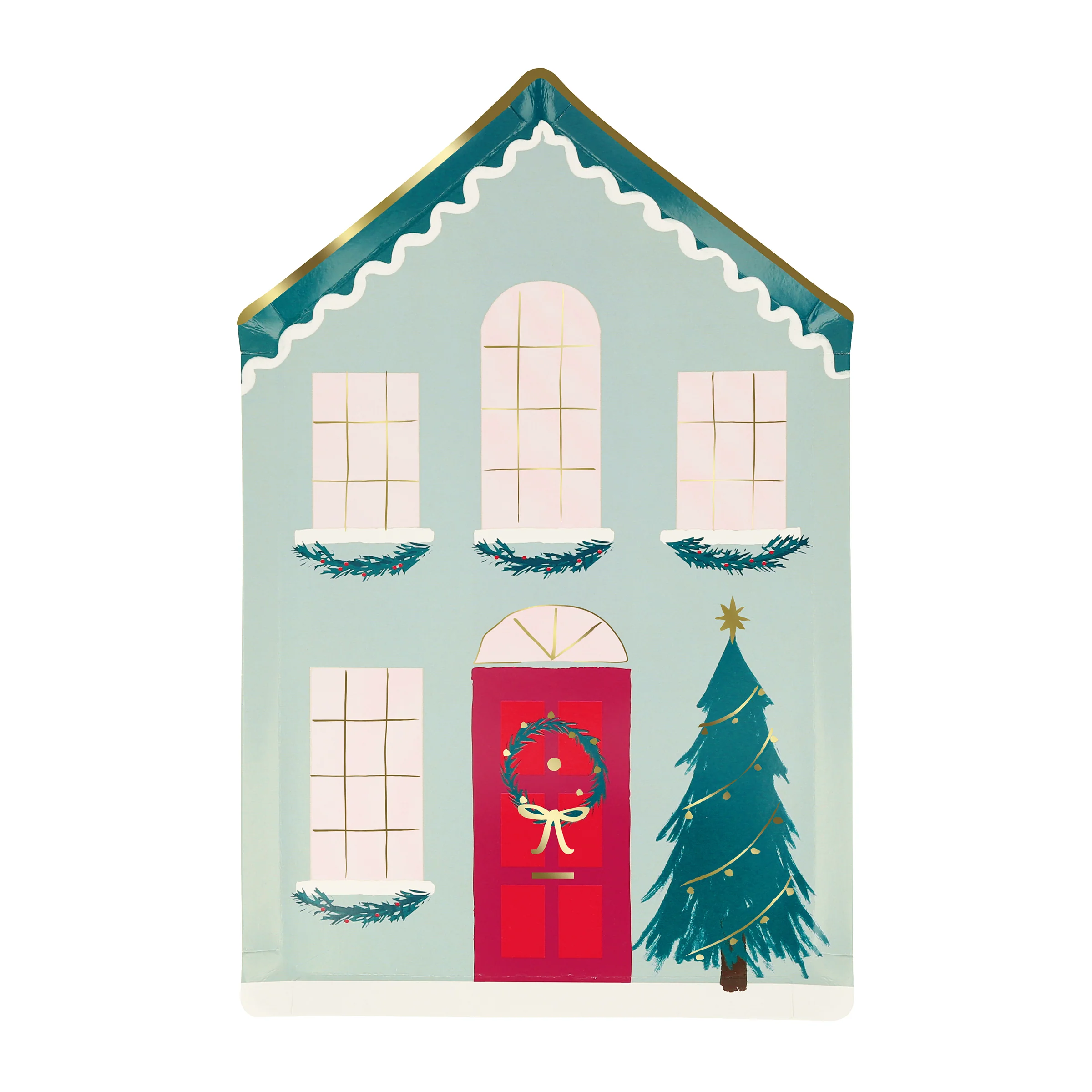 Festive House Plates (x 8) - Image 6