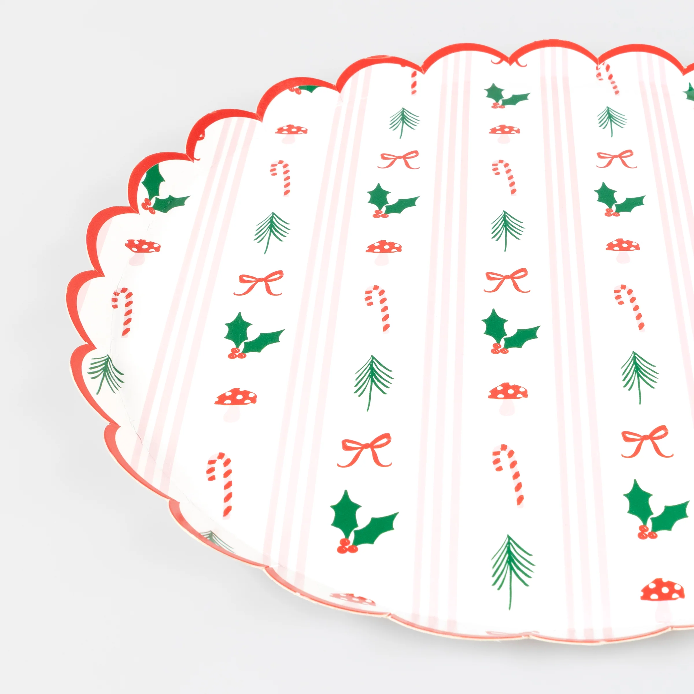 Festive Icon Stripes Dinner Plates (x 8) - Image 3