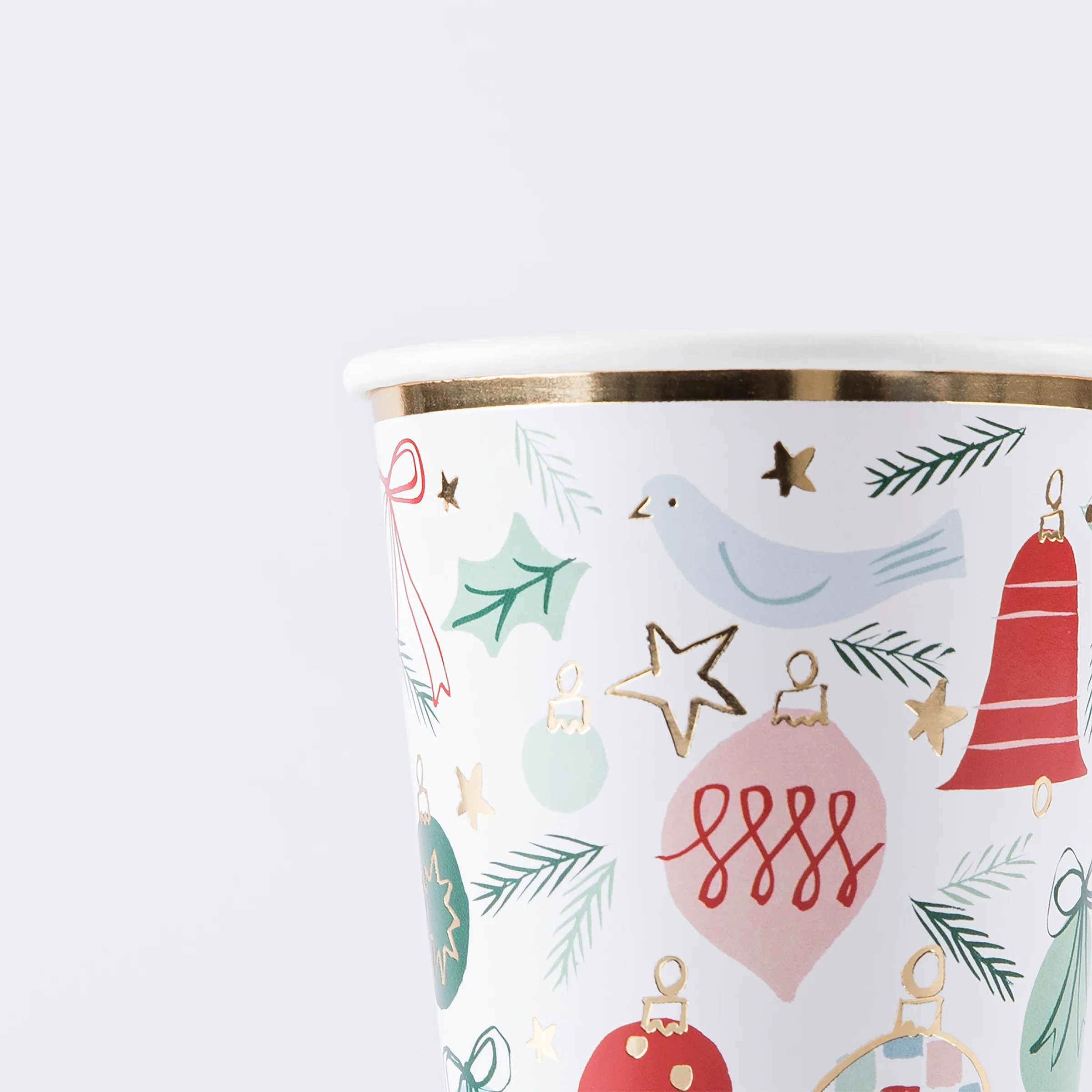 Festive Pattern Cups (x 8) - Image 3