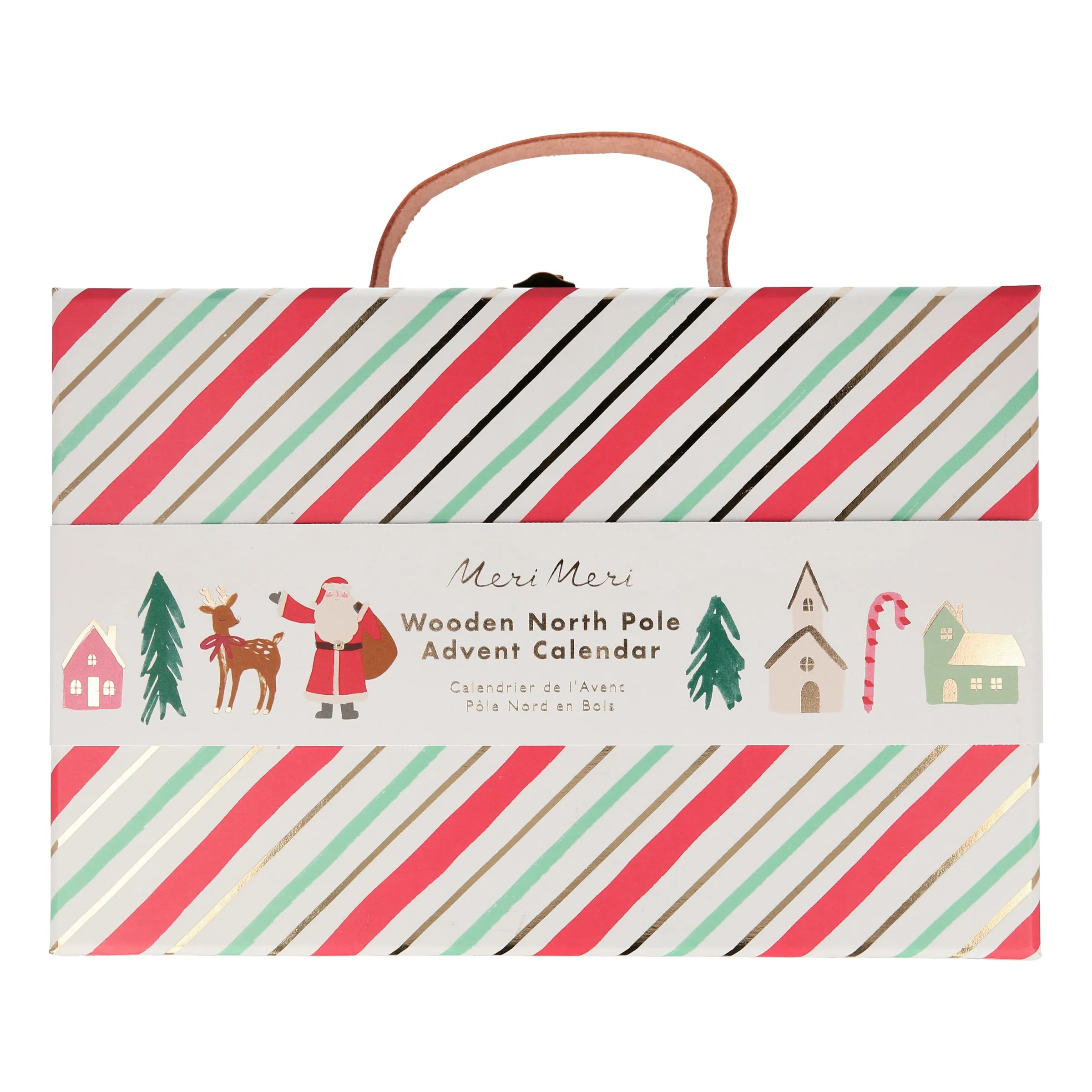 Festive Village Wooden Advent Calendar - Image 8