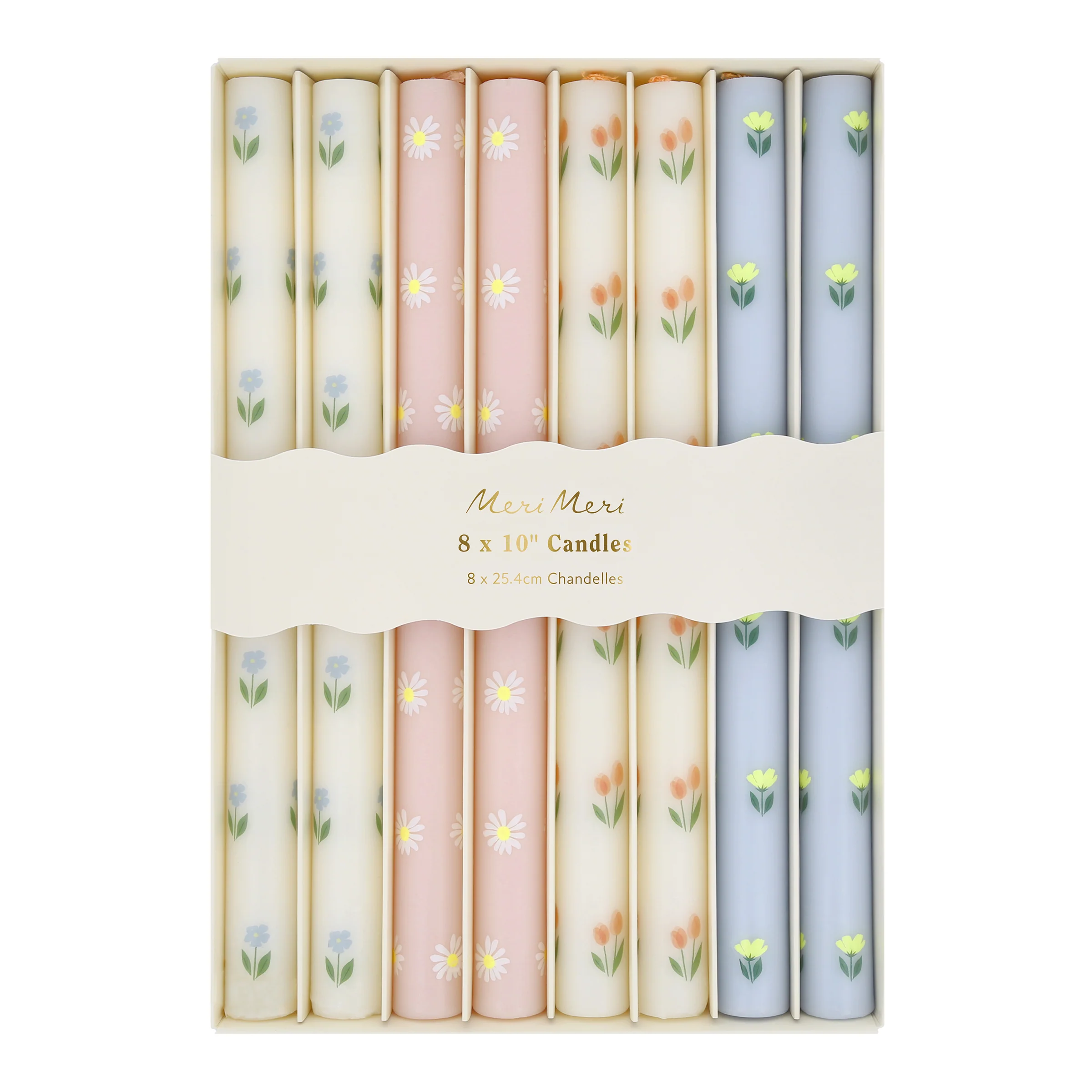 Floral Table Candles (x 8) - Image 4