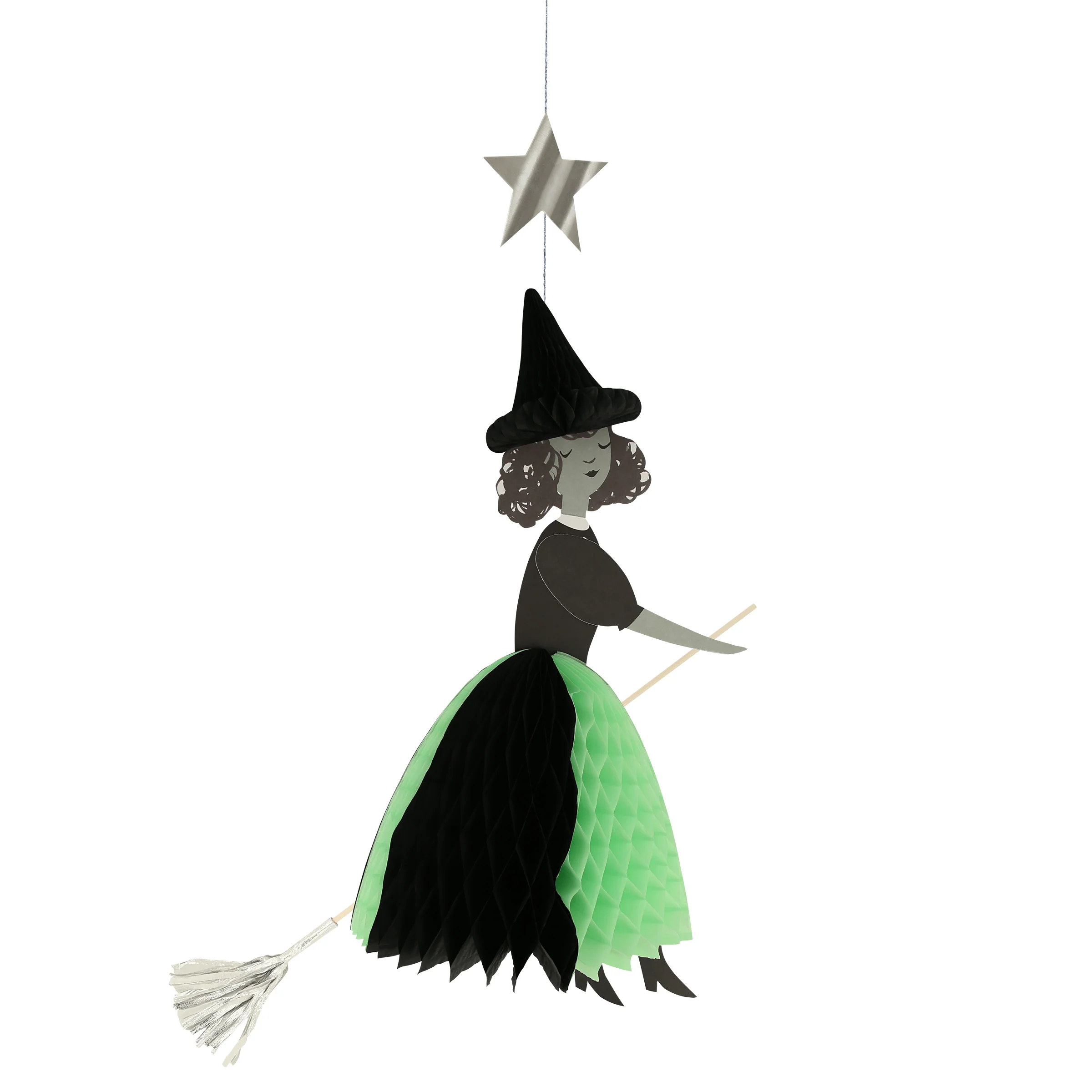Flying Honeycomb Witch Decorations (x 3) - Image 4