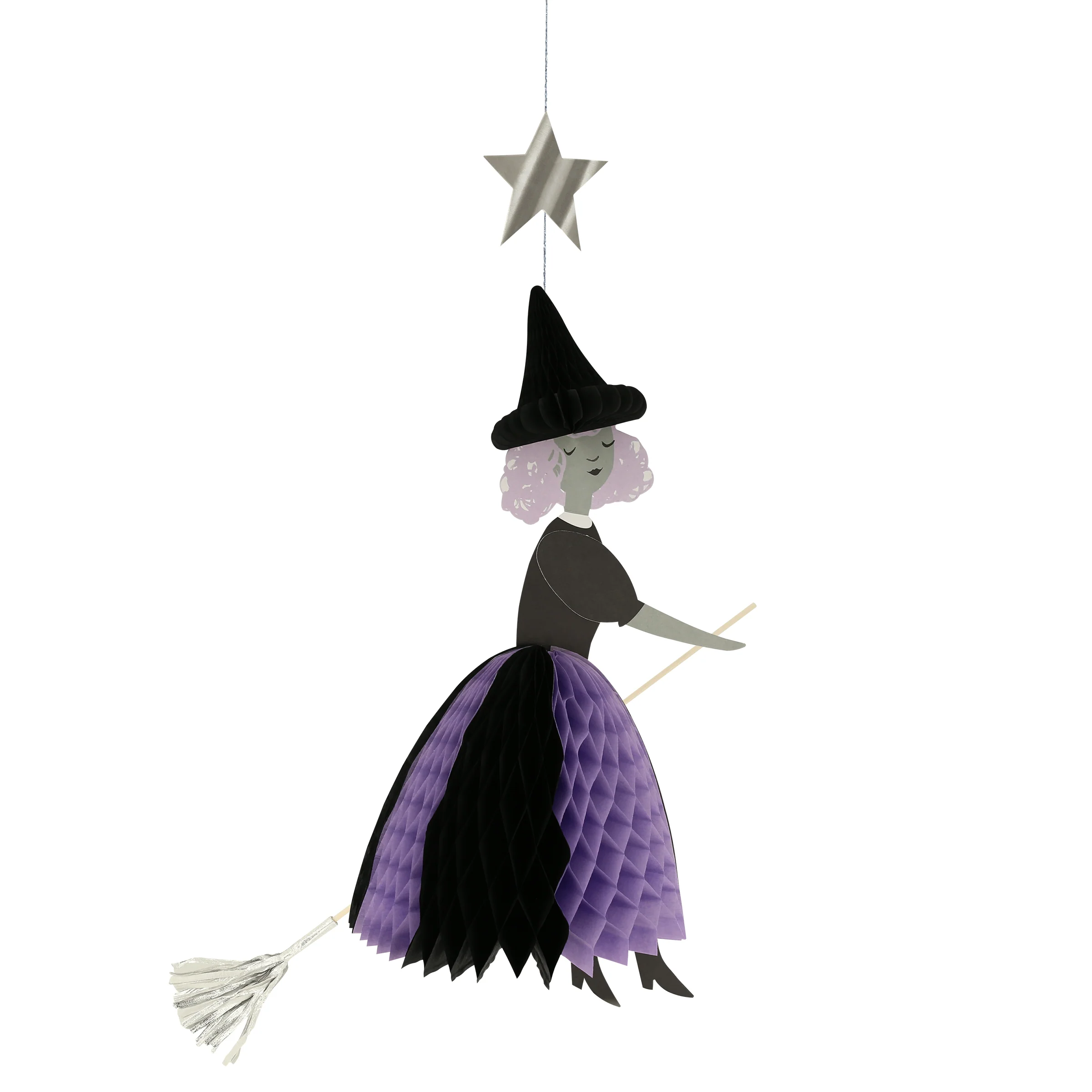 Flying Honeycomb Witch Decorations (x 3) - Image 5