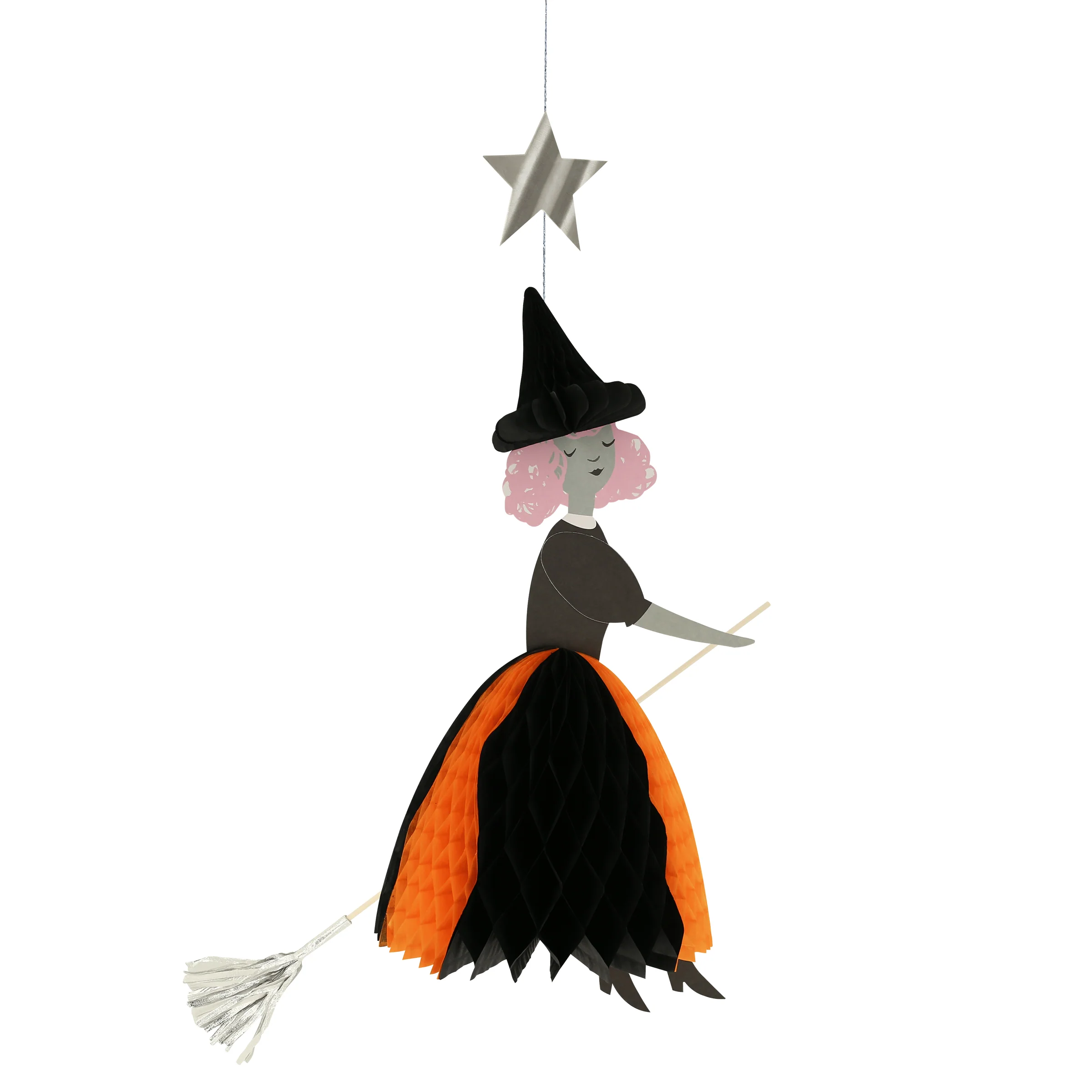 Flying Honeycomb Witch Decorations (x 3) - Image 6