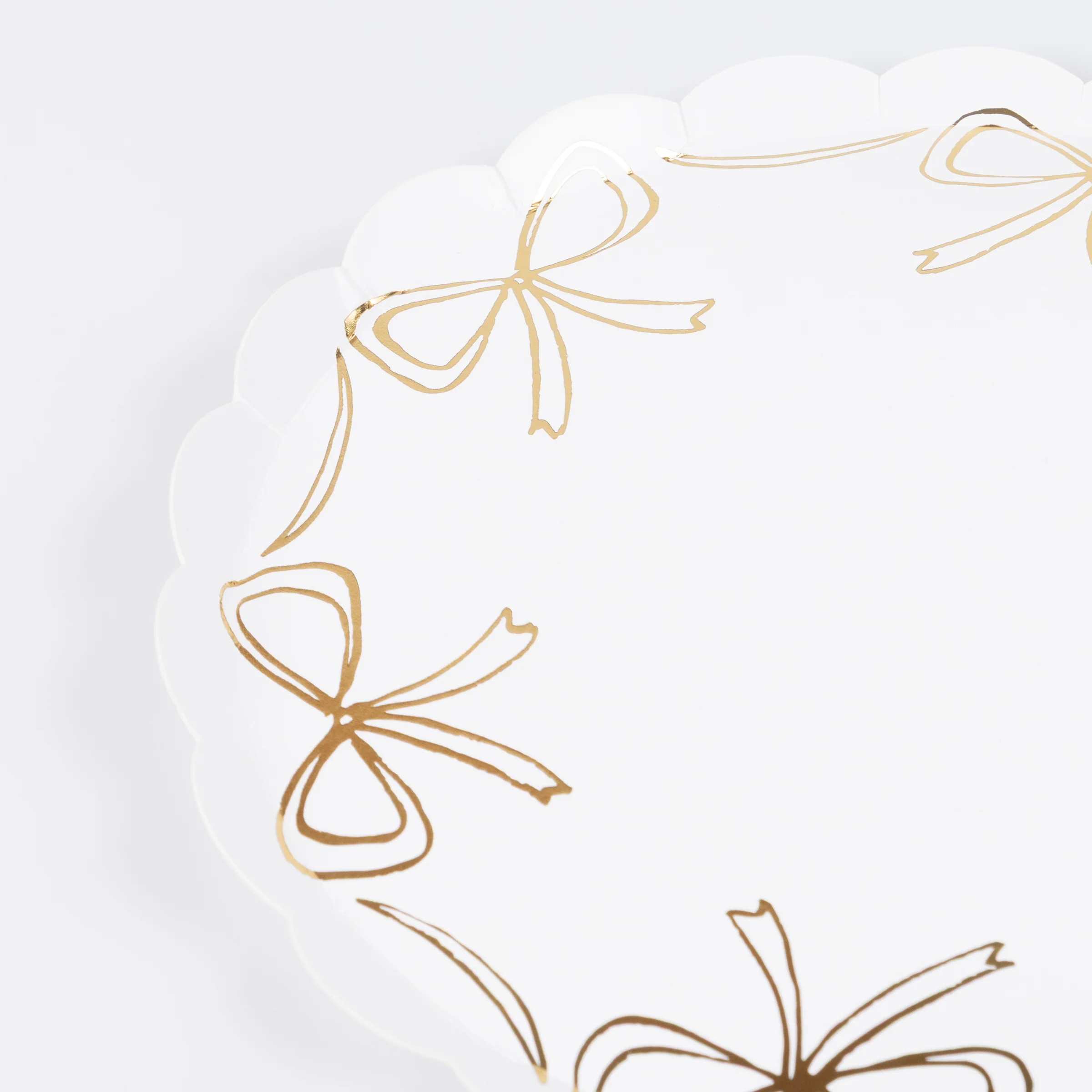 Gold Bow Side Plates (x 8) - Image 2