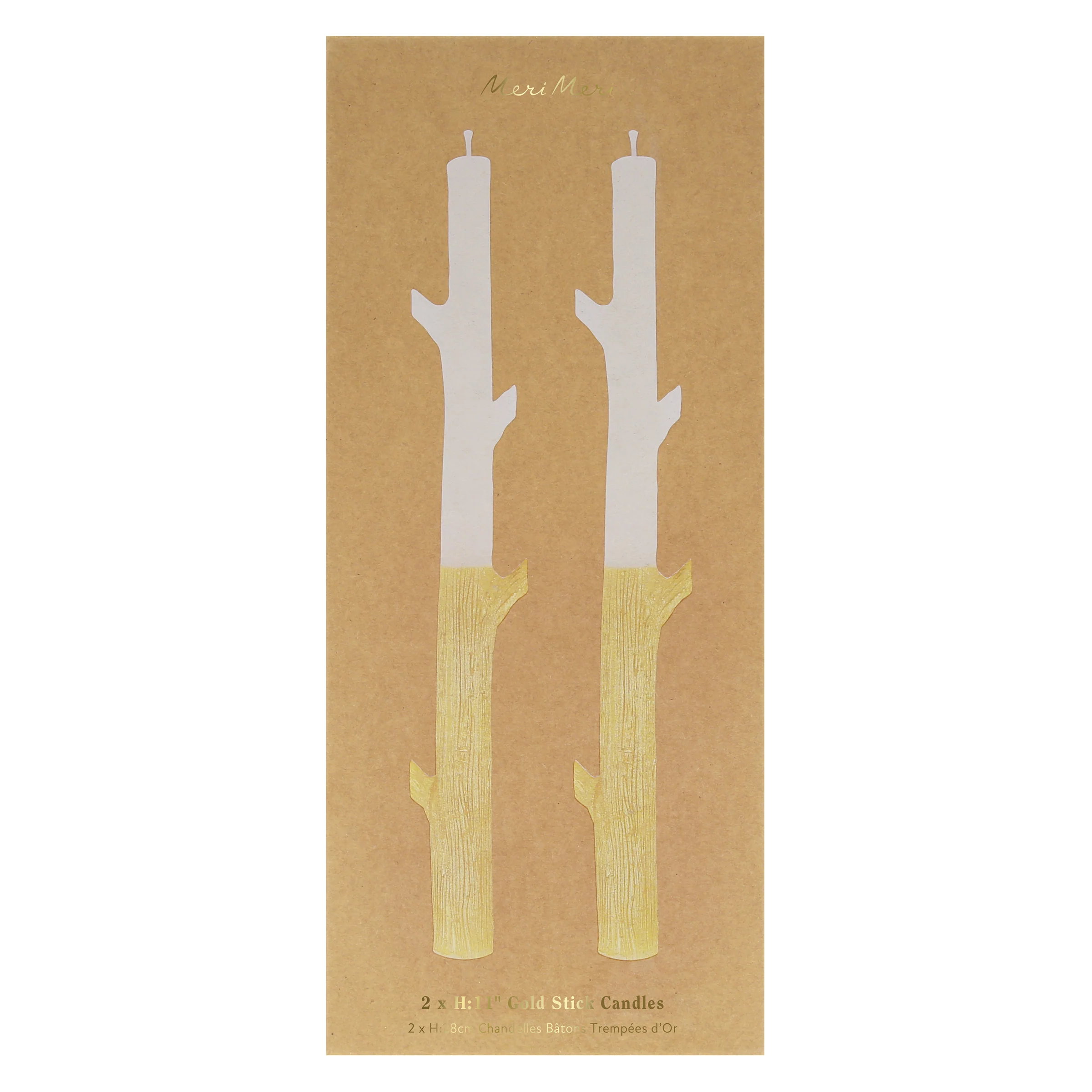 Gold Dipped Stick Candles (x 2) - Image 5