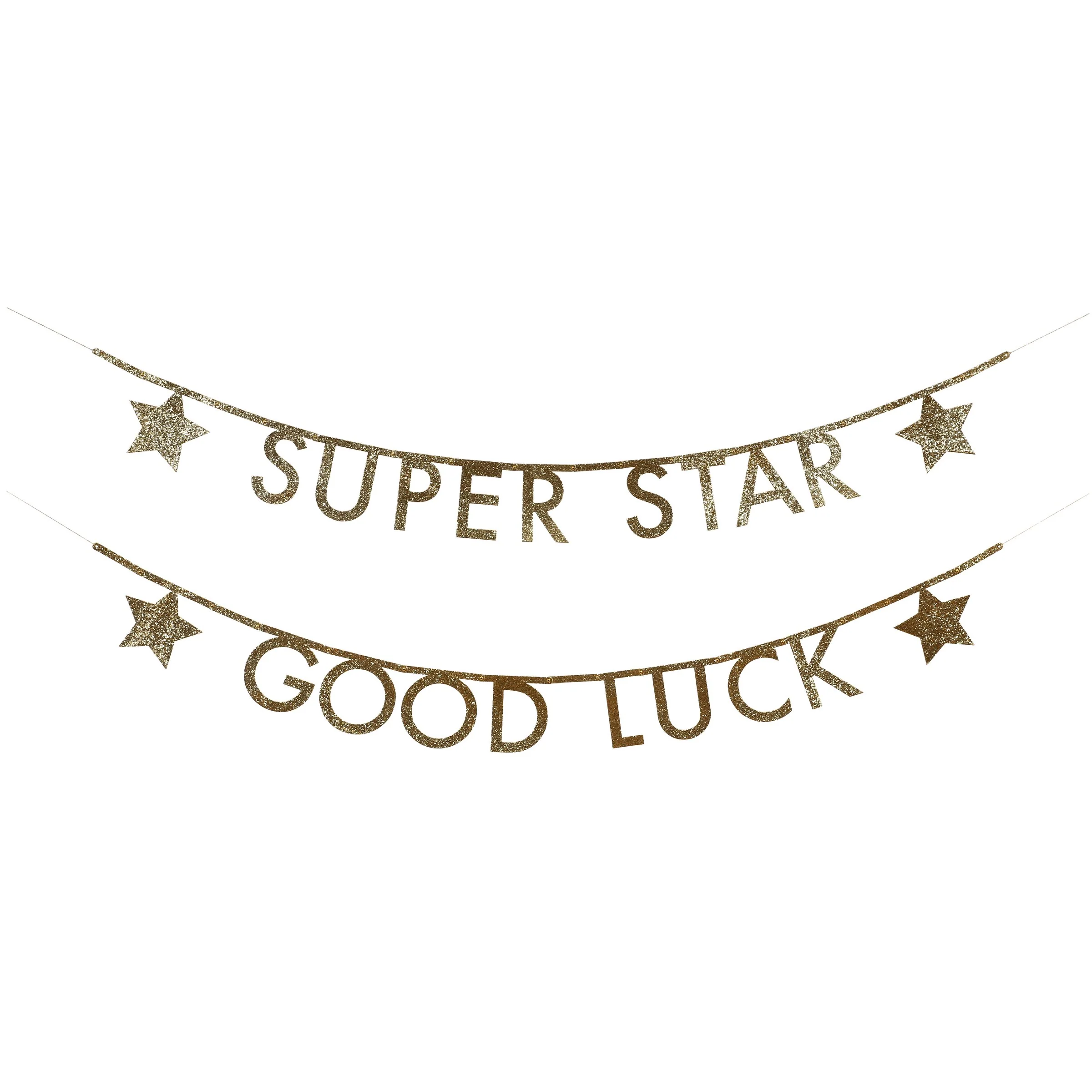 Gold Glitter Letter Garland Set - Image 4