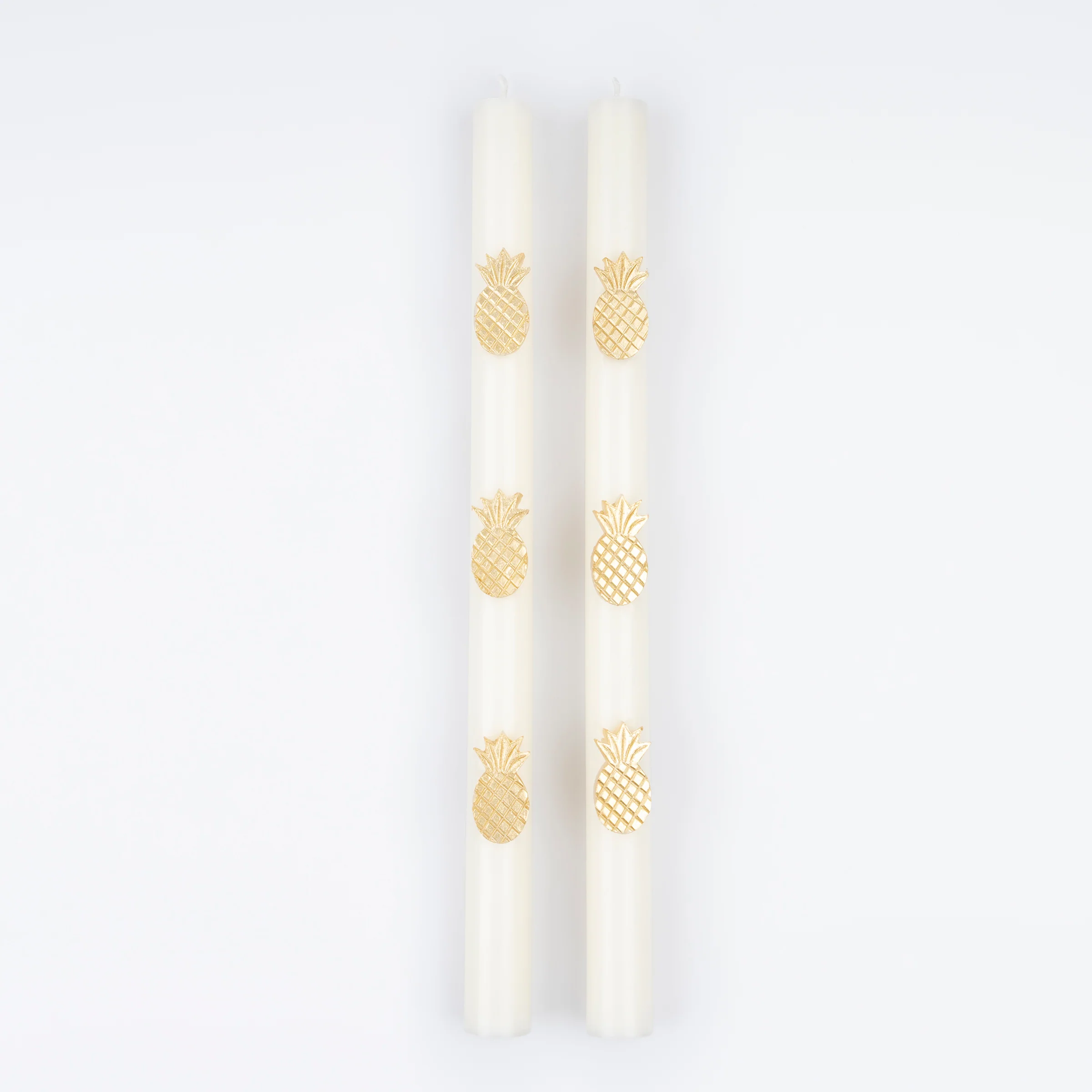 Gold Pineapple Table Candles (x 2) - Image 2